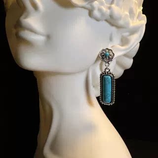 Turq Bloom Earrings