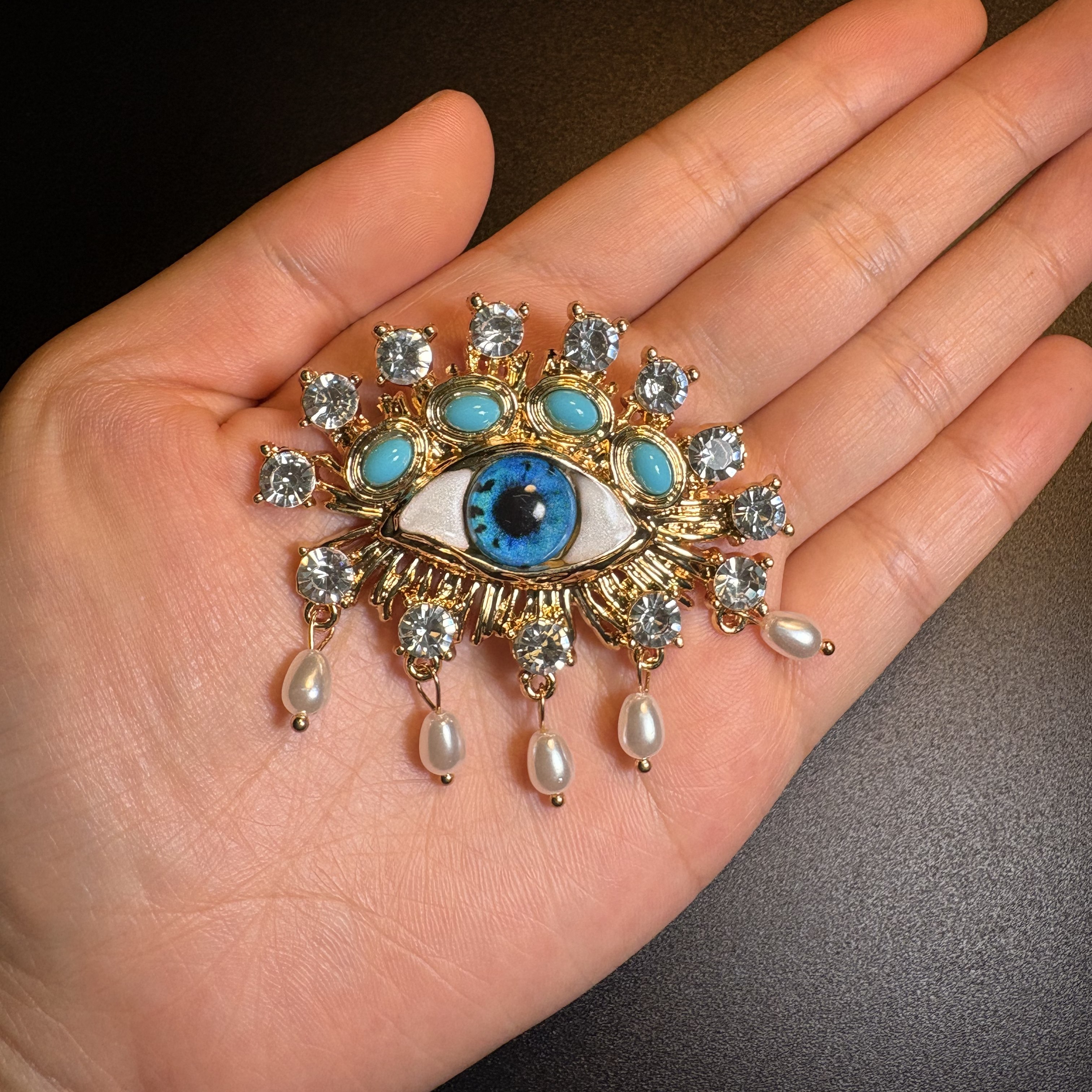 Glim Eye Brooch
