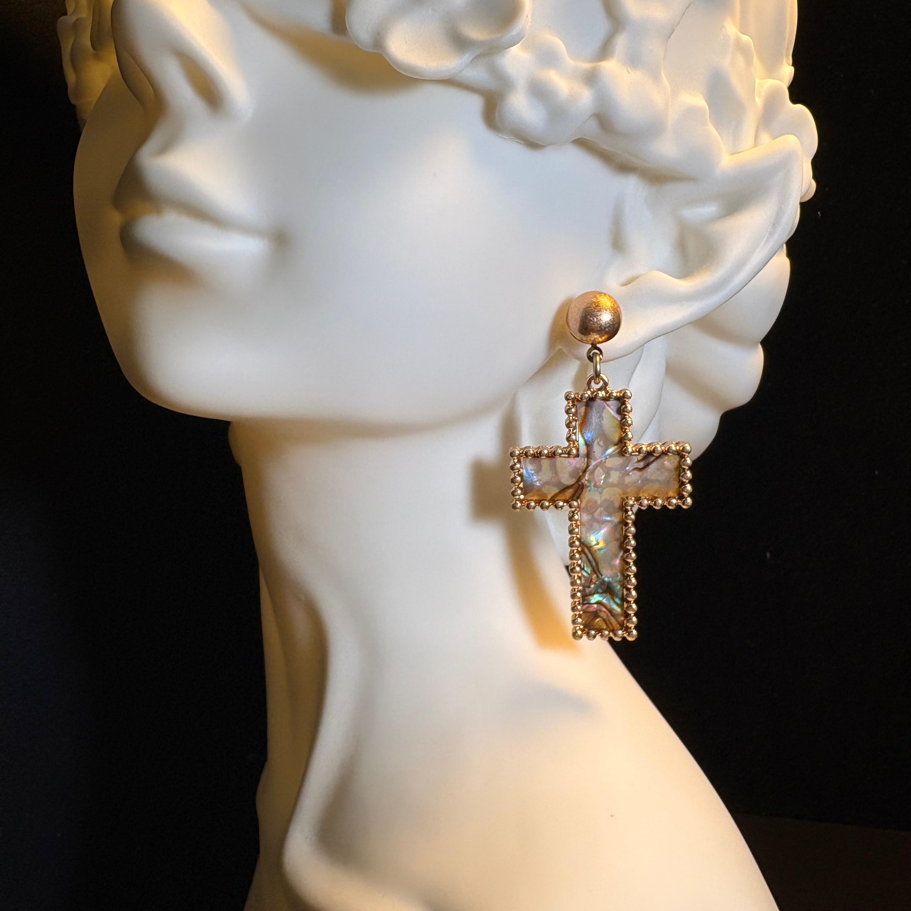 Aura Cross Earrings