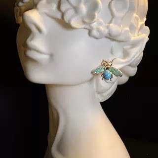 Turquoise Bee Earrings
