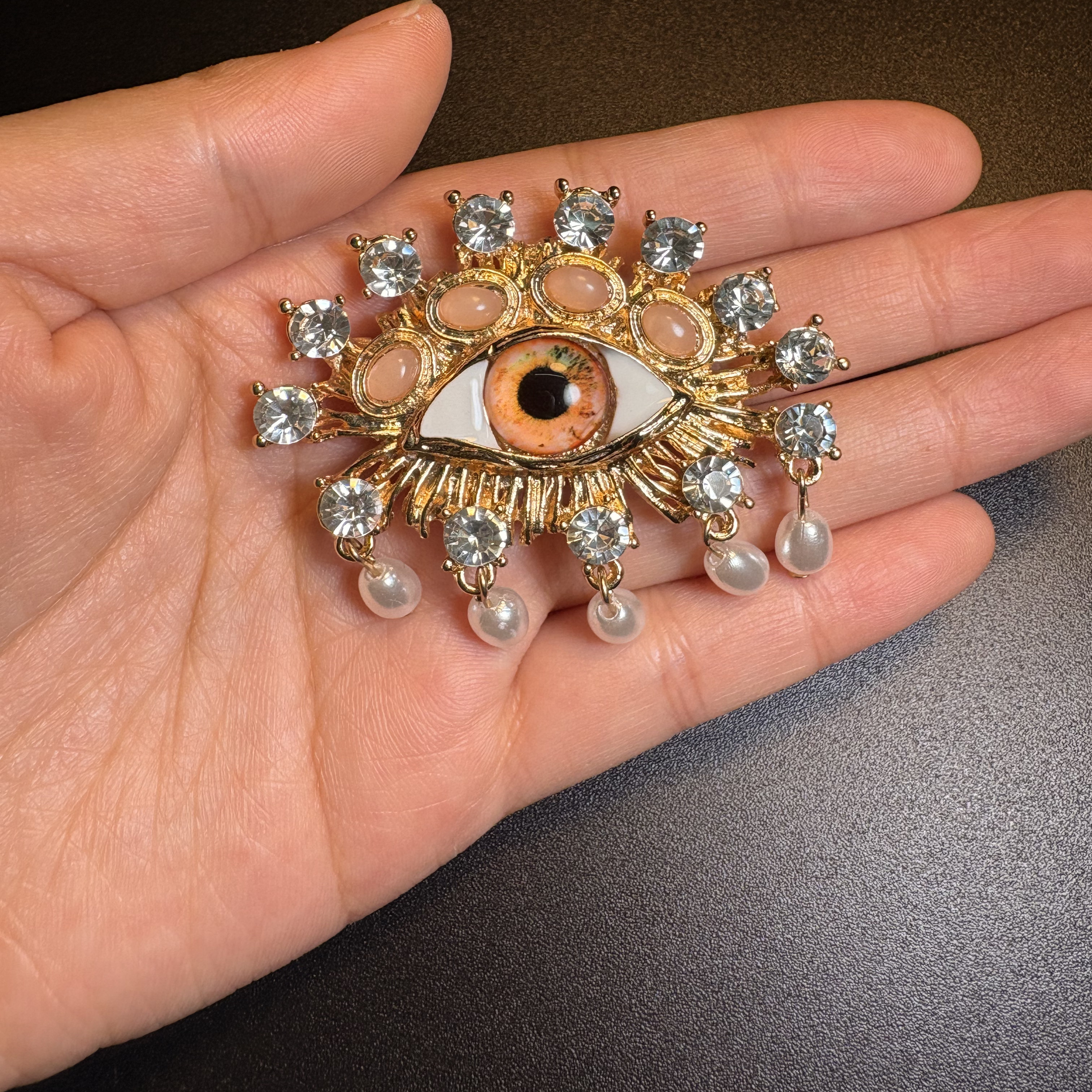 Gem - Eye Brooch