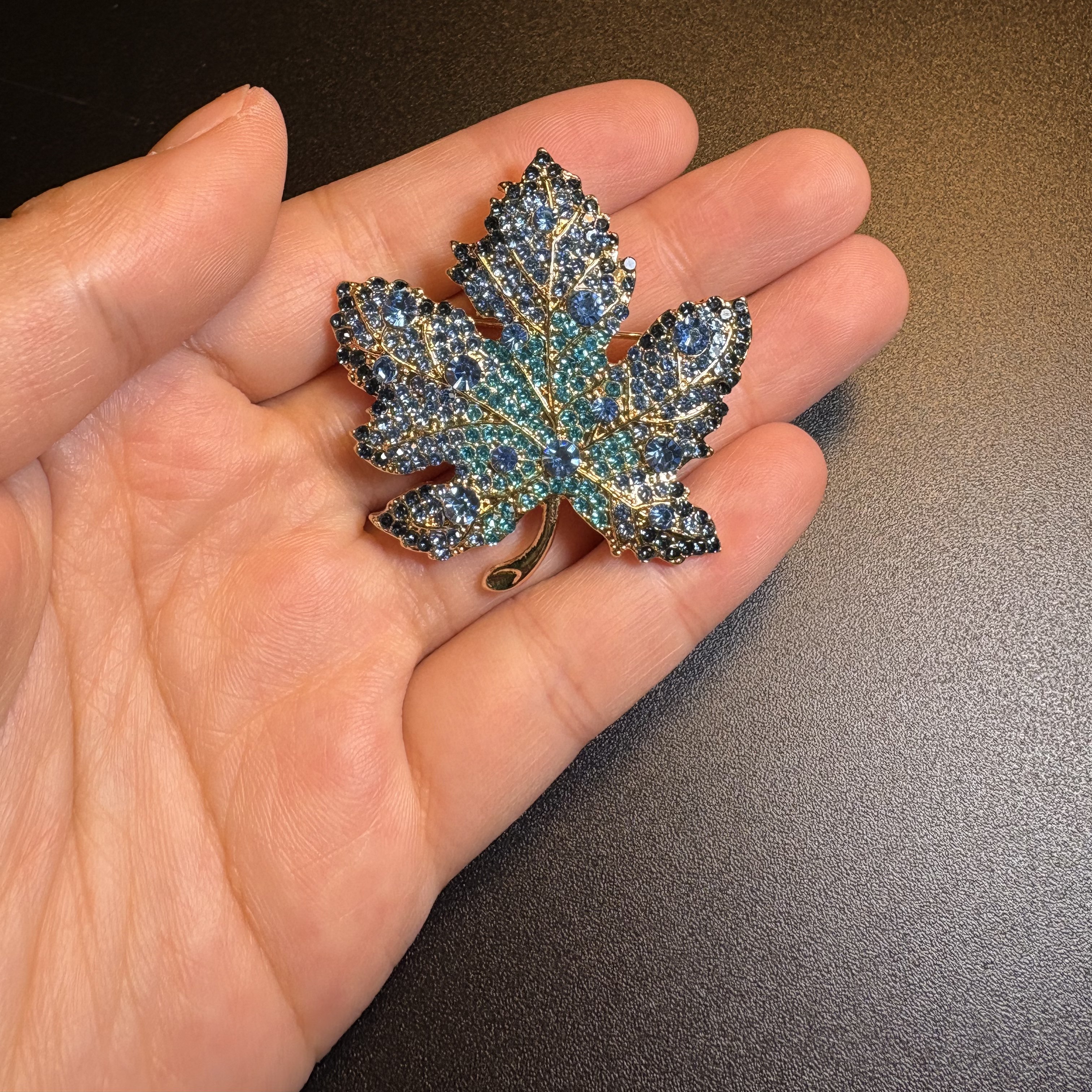 Maple Sparkle Brooch