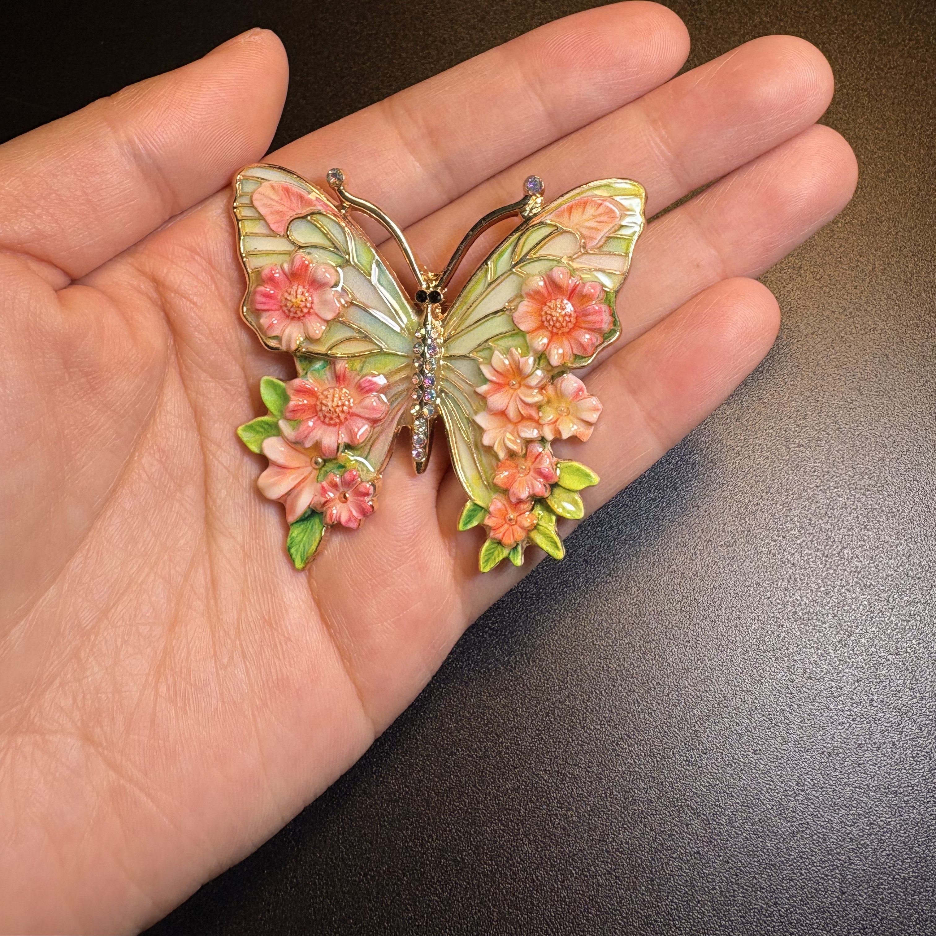 Enchanted Floral Fly Brooch