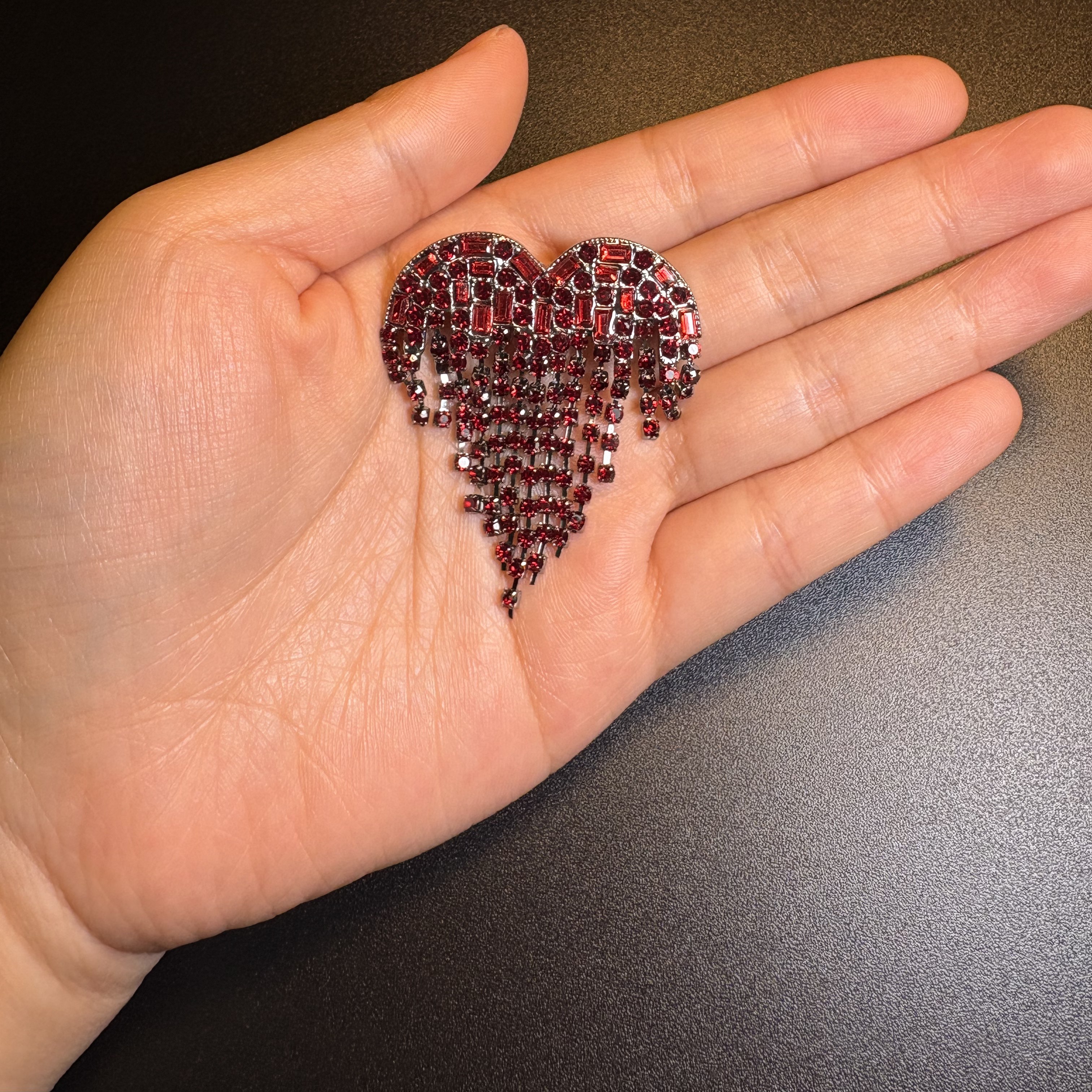 Dripping Heart Brooch