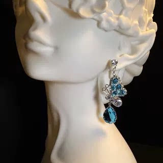 Butterfly Blue Drops Earrings