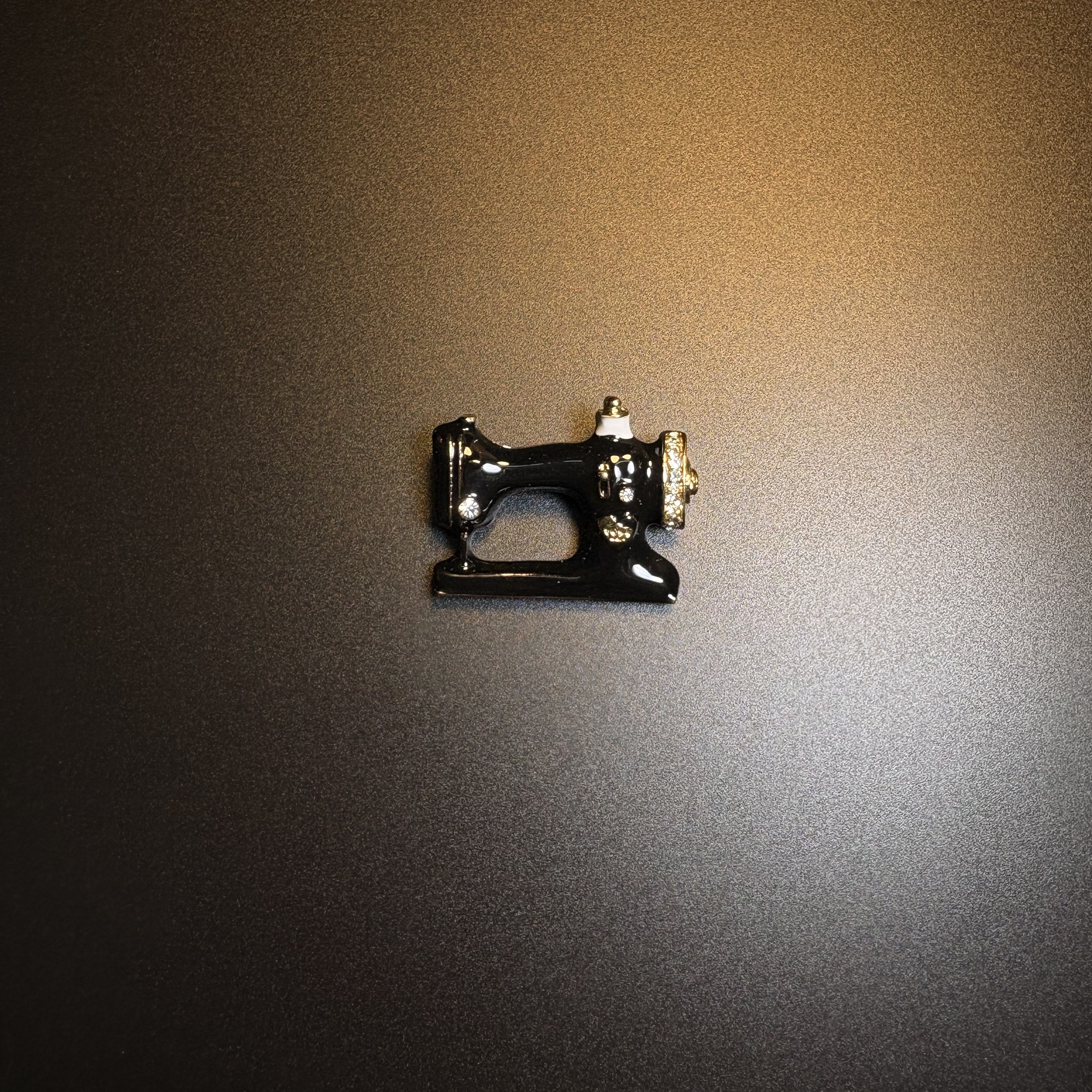 Black Sewing Brooch