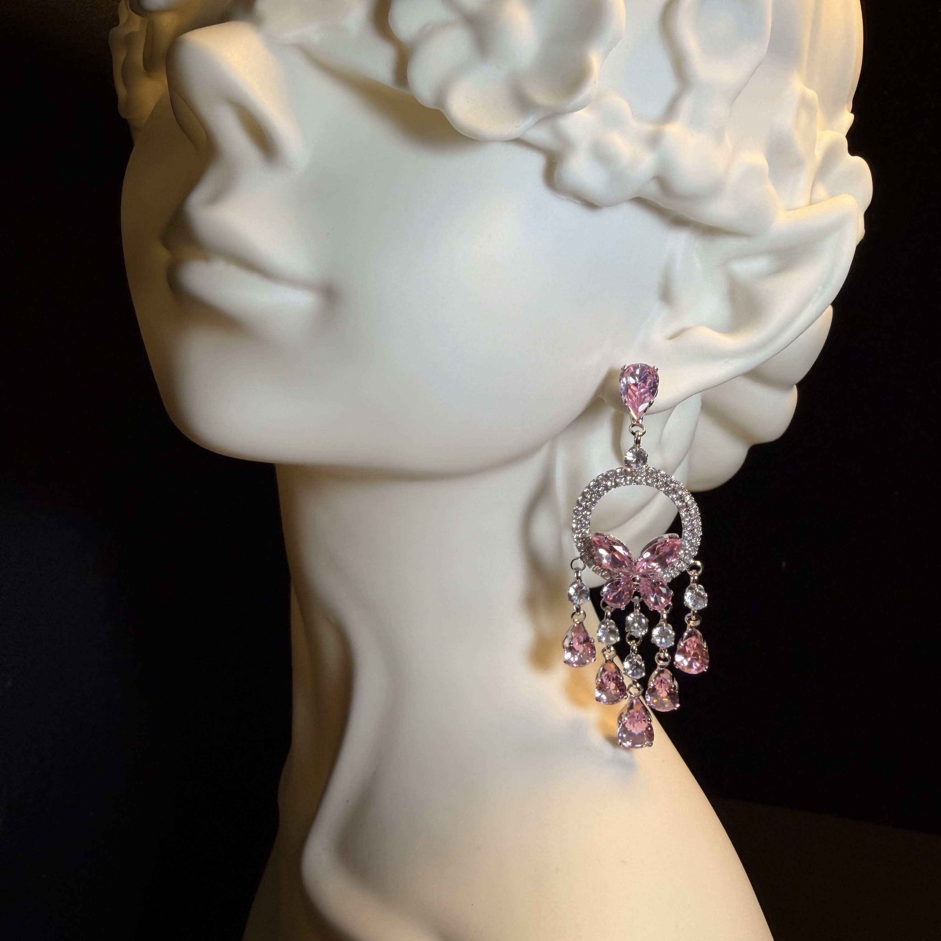 Pink Butterfly Earrings