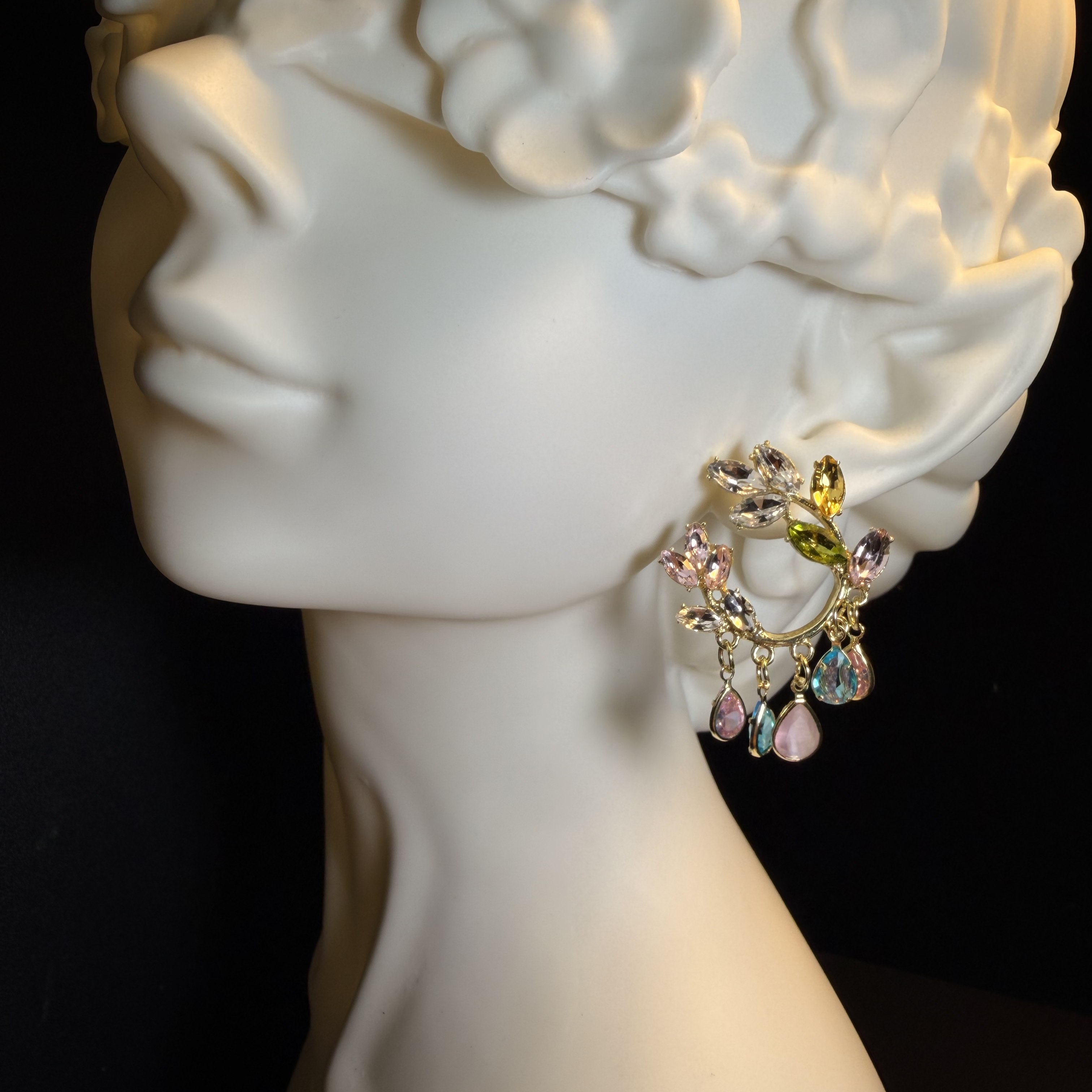 Pastel Wreath Drop Earrings