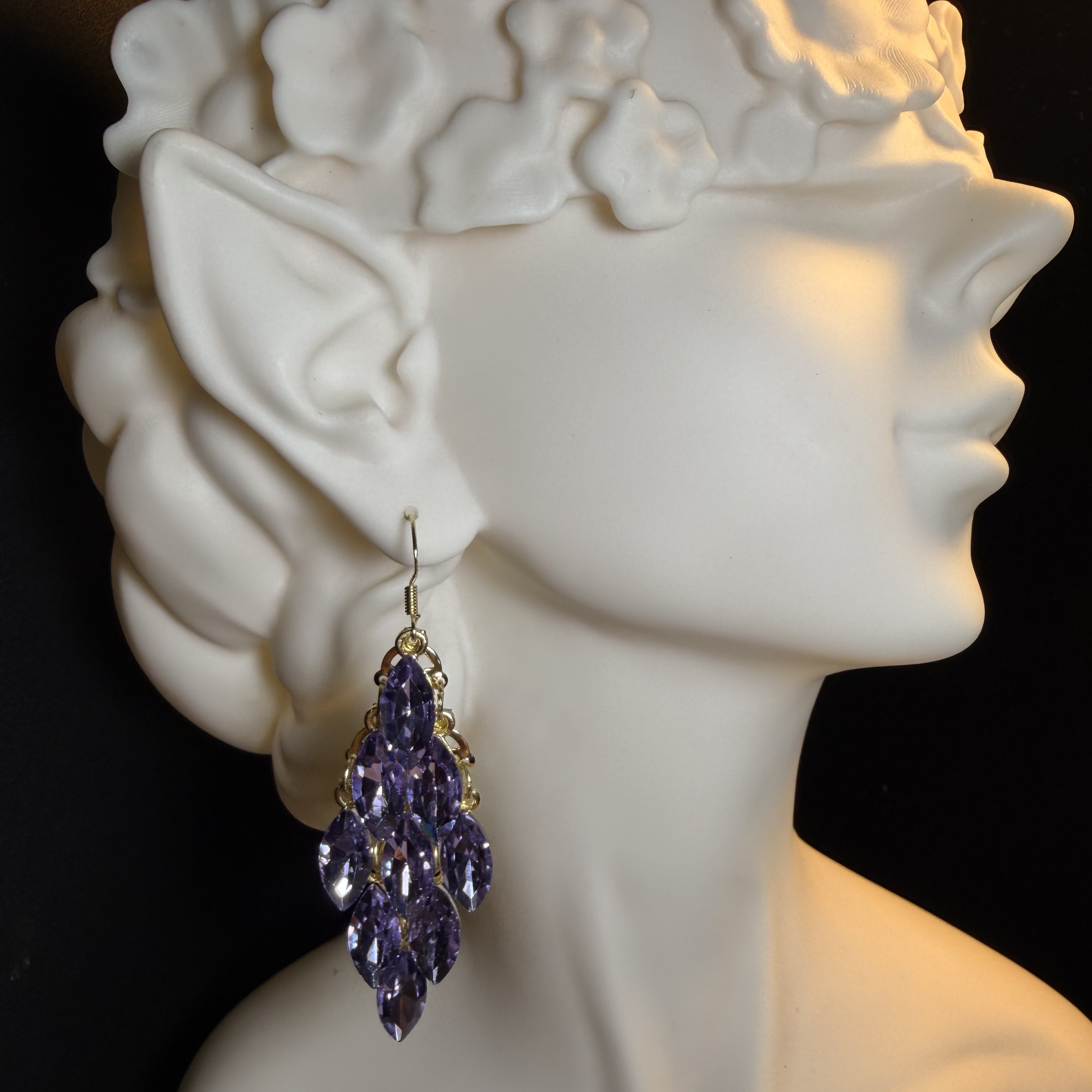 Lavender Cascade Earrings