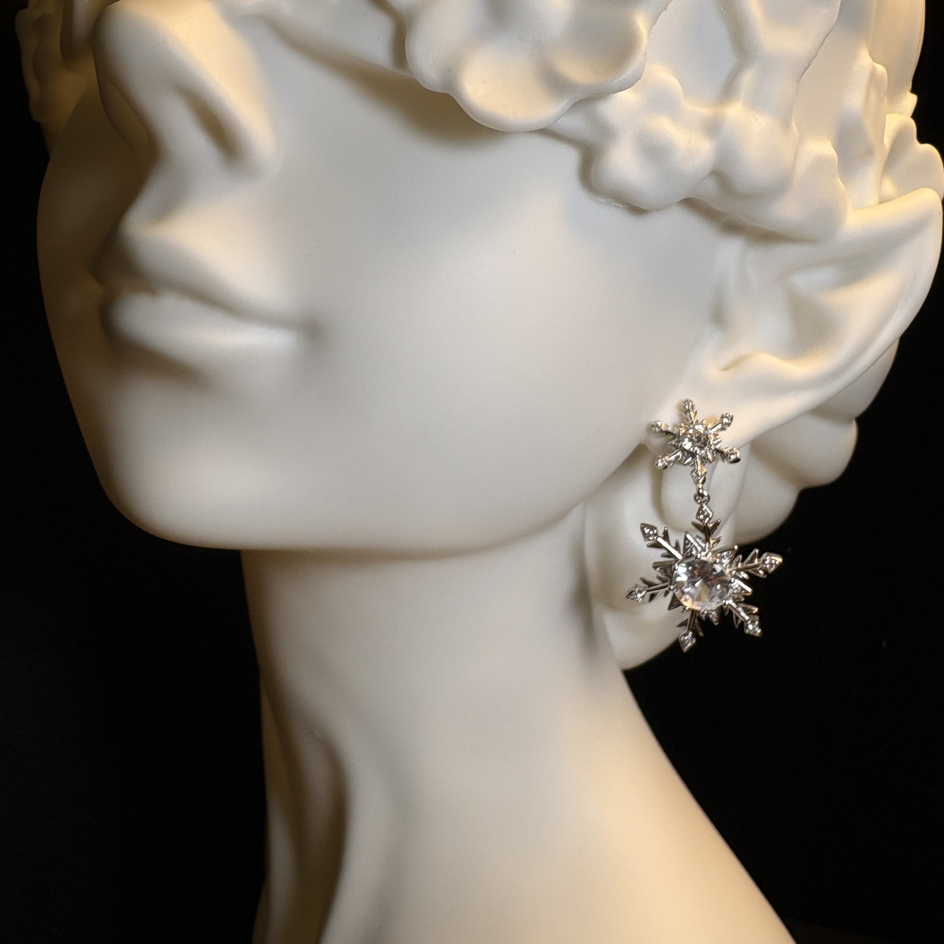 Crystal - Snow Earrings