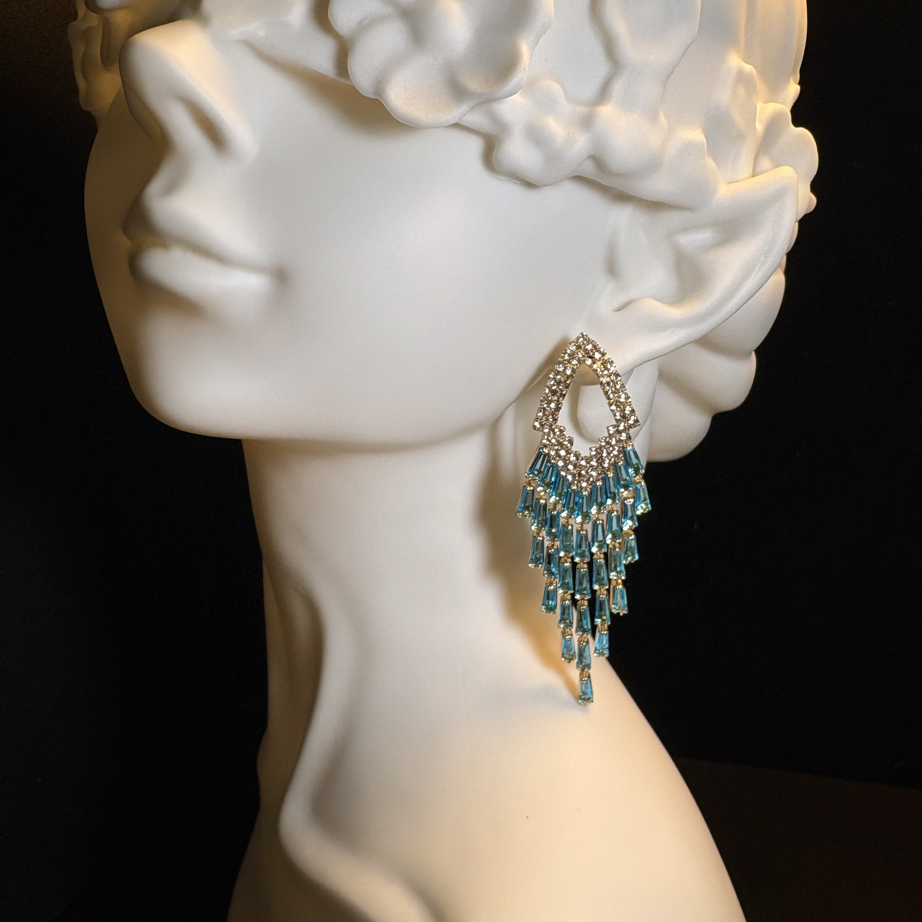 Aqua Cascade Earrings