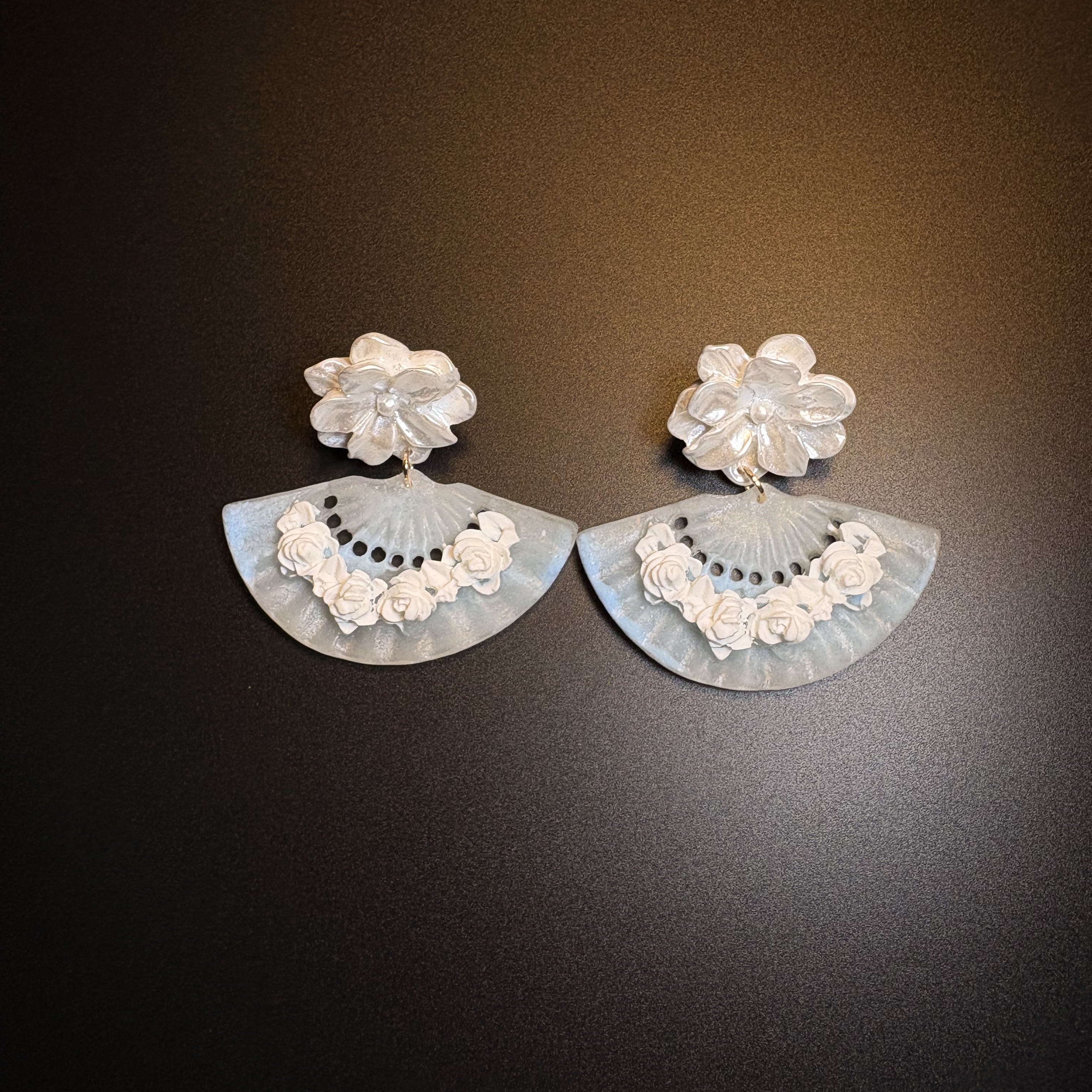 Fan Floral Earrings