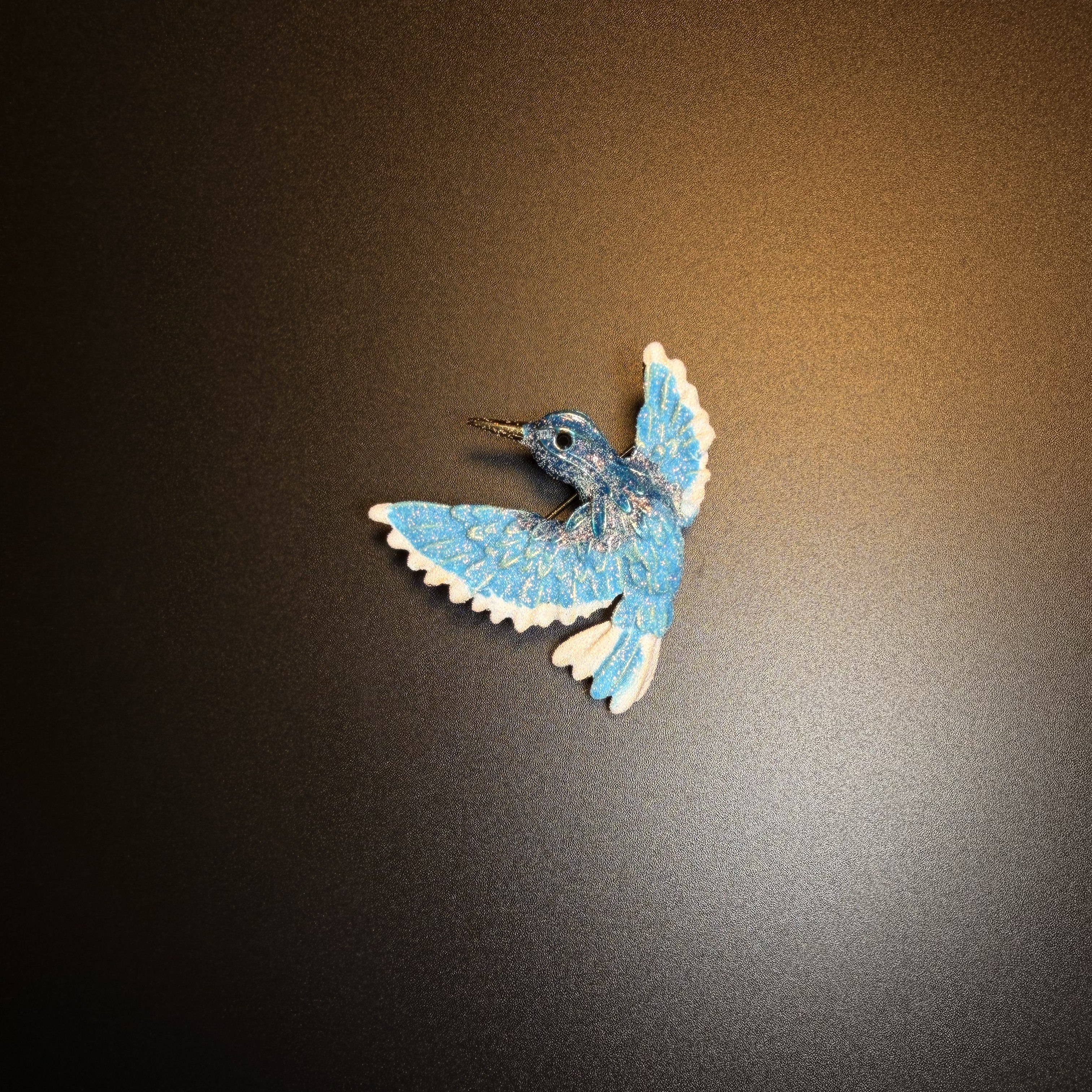 Cerulean Wing Brooch