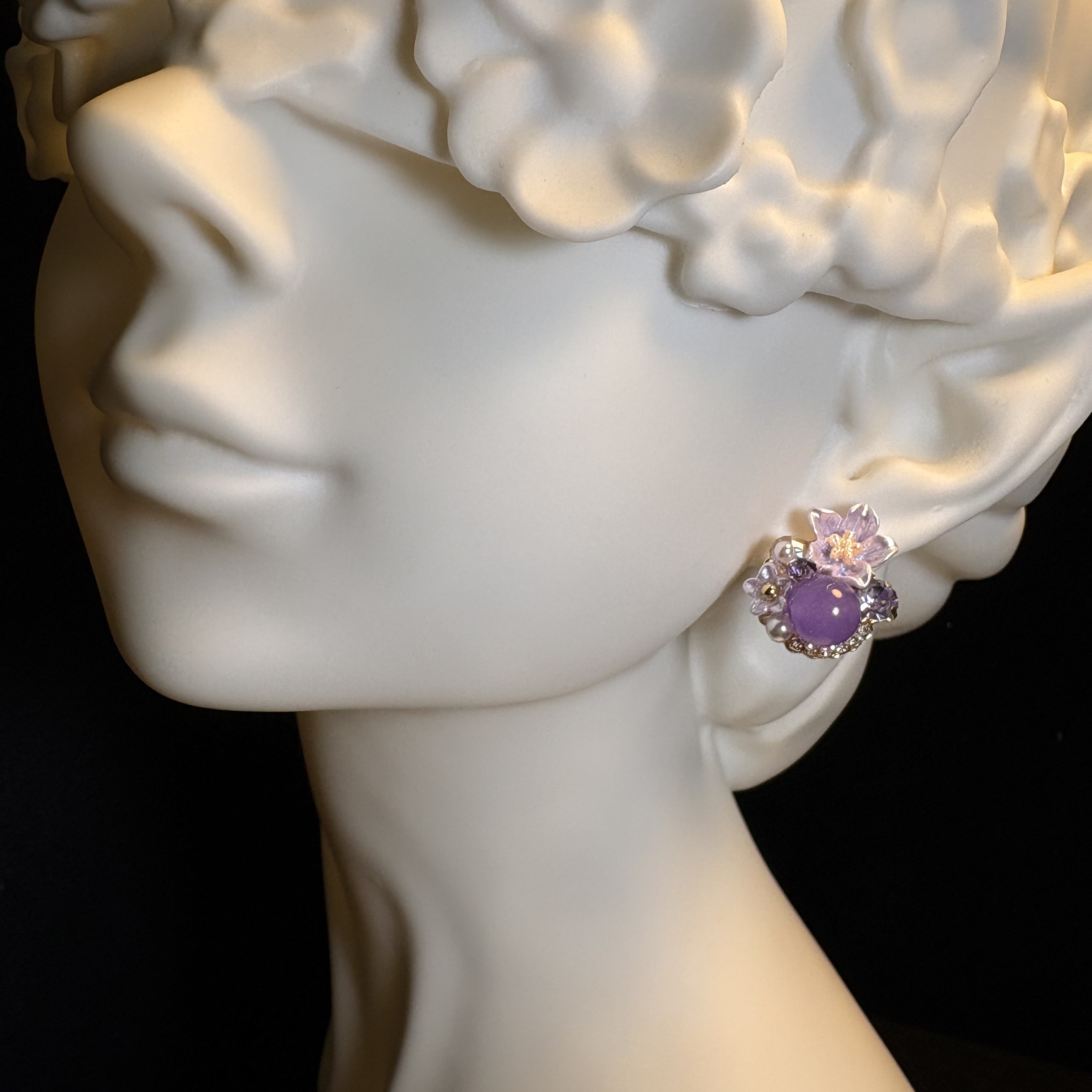 Purple - Petal Earrings