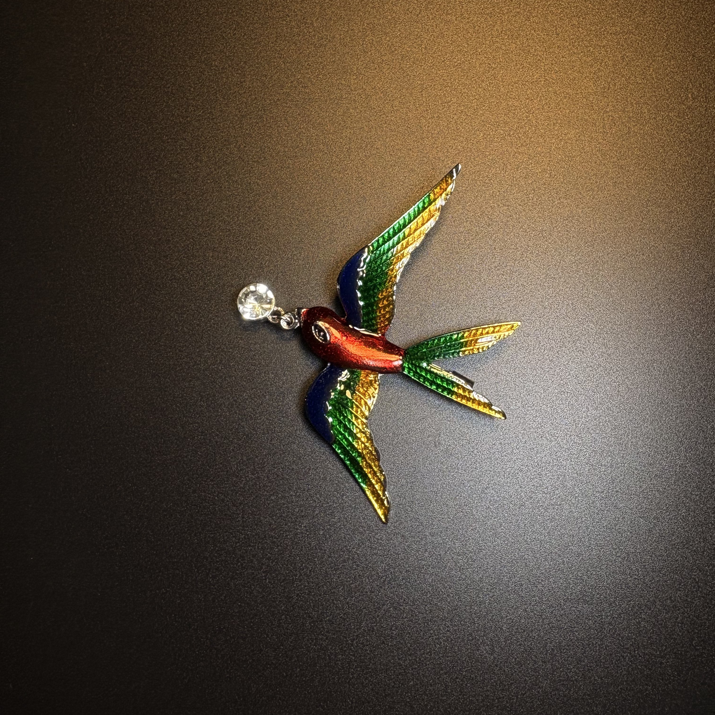Colorful Swallow Brooch
