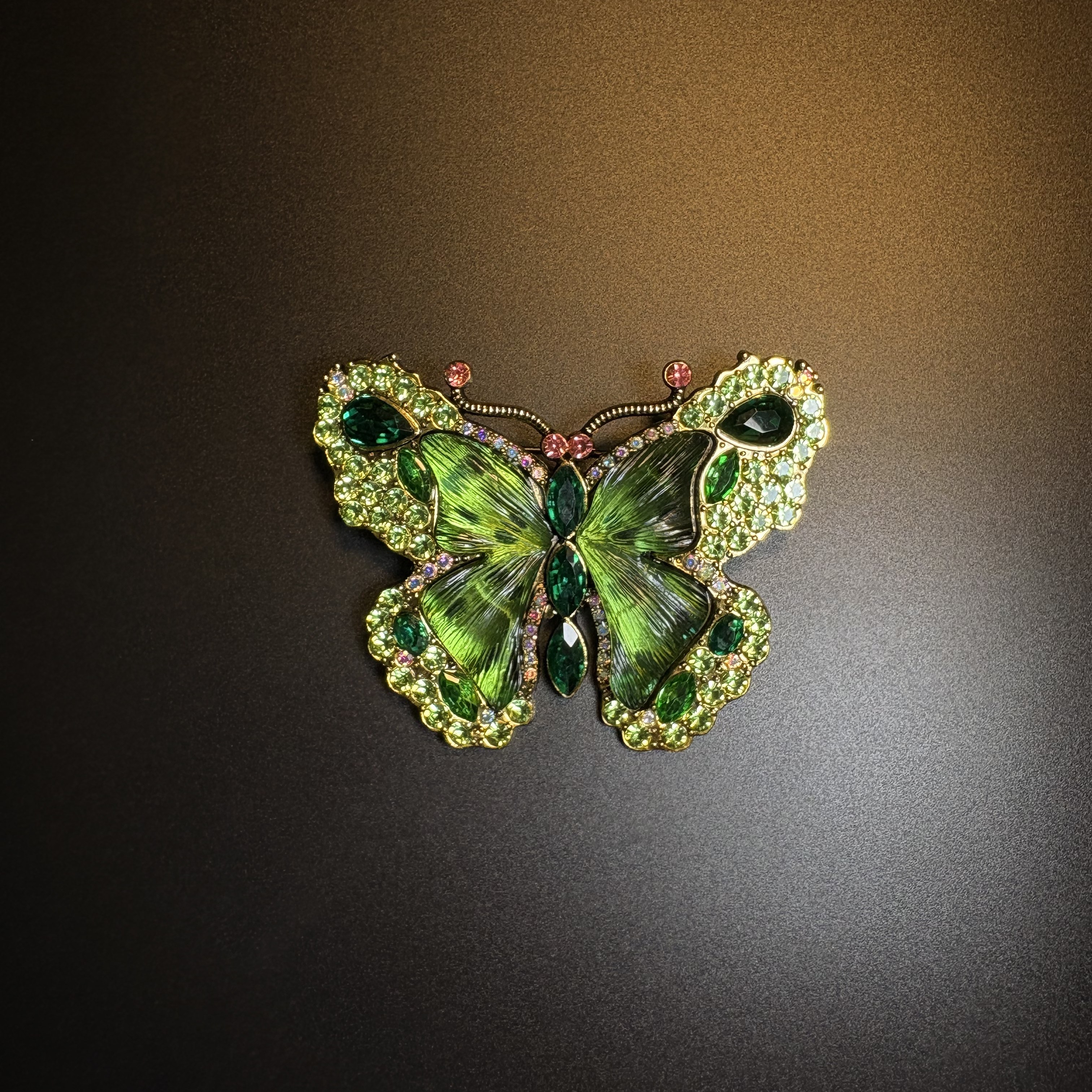 Green Butterfly Brooch