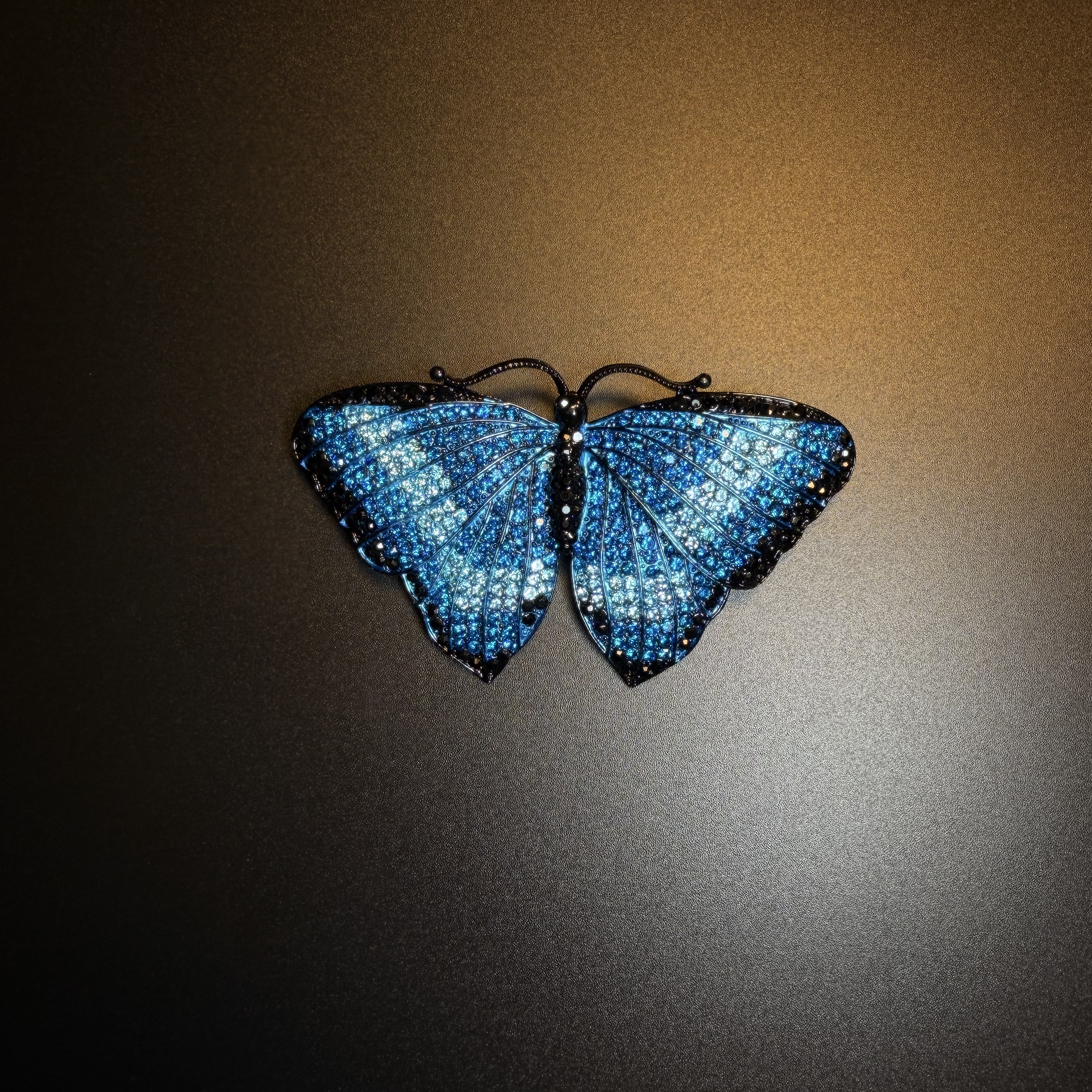 Midnight Flutter Brooch