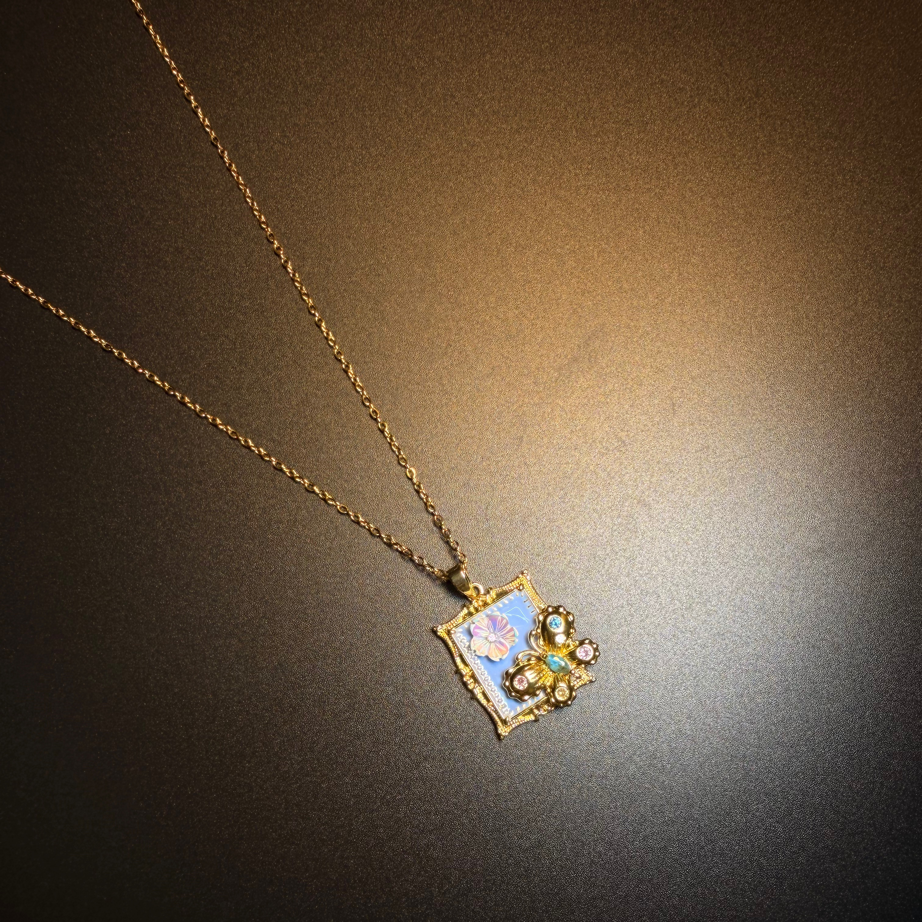 Butterfly Frame Necklace