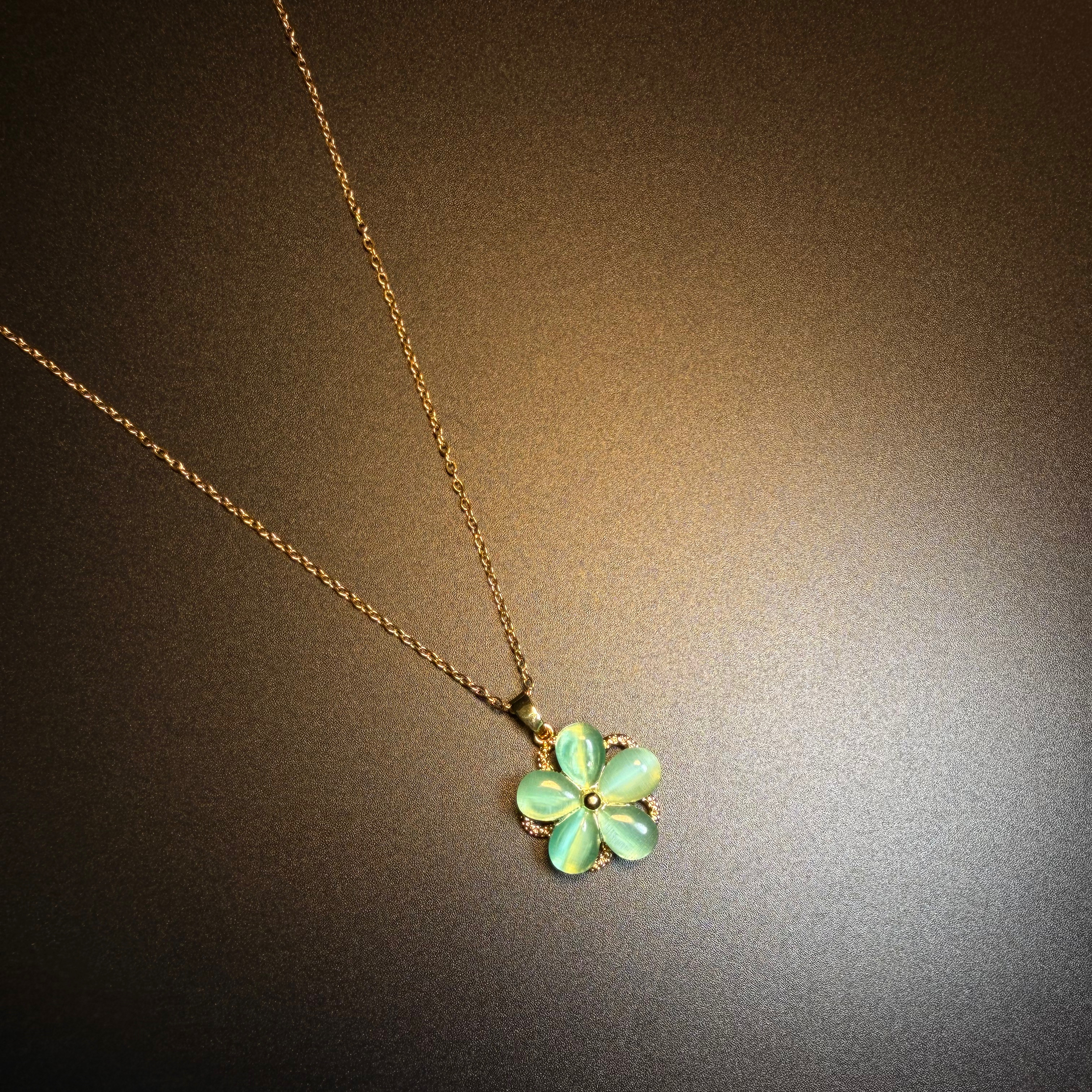 Mint Petal Necklace