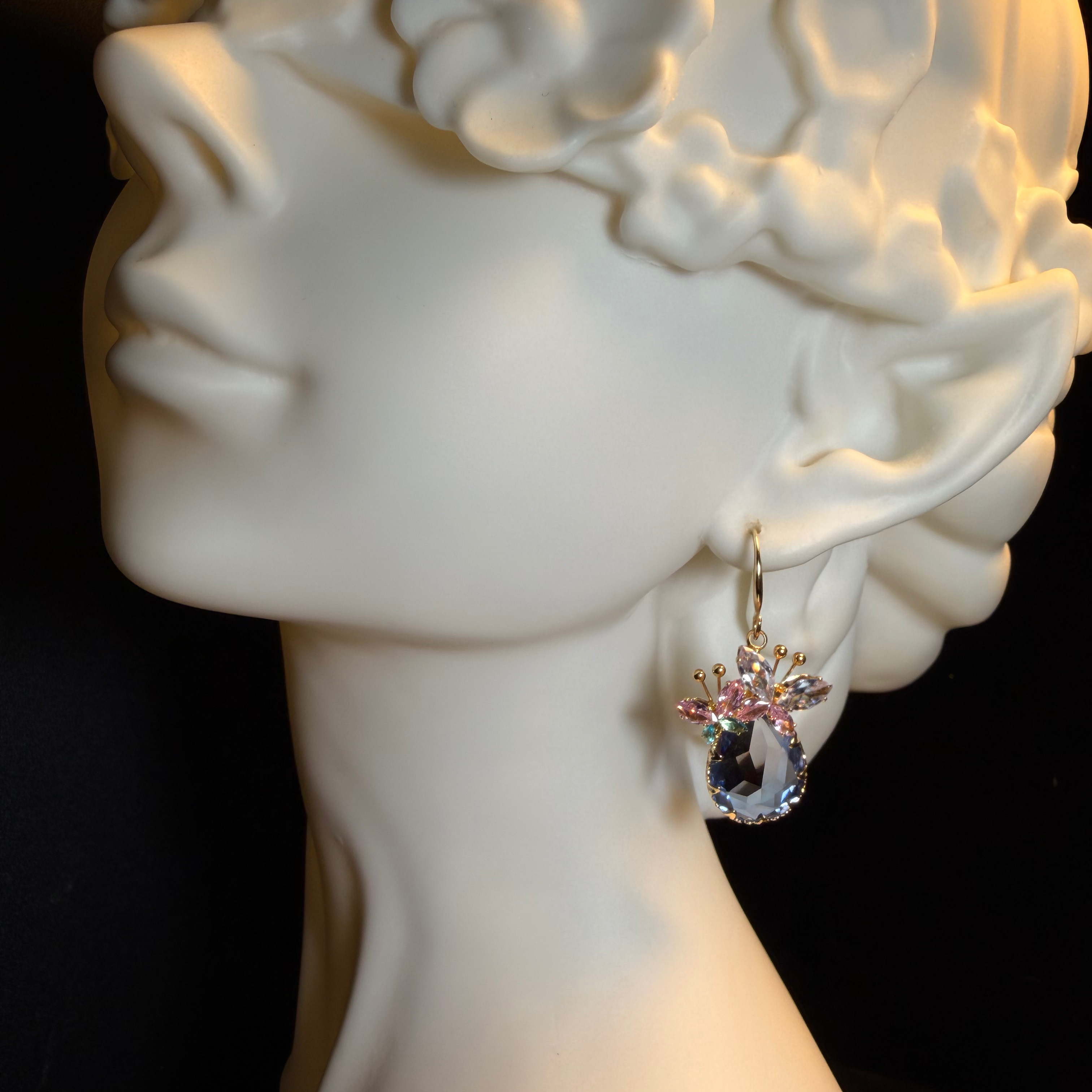 Amber Halo Earrings