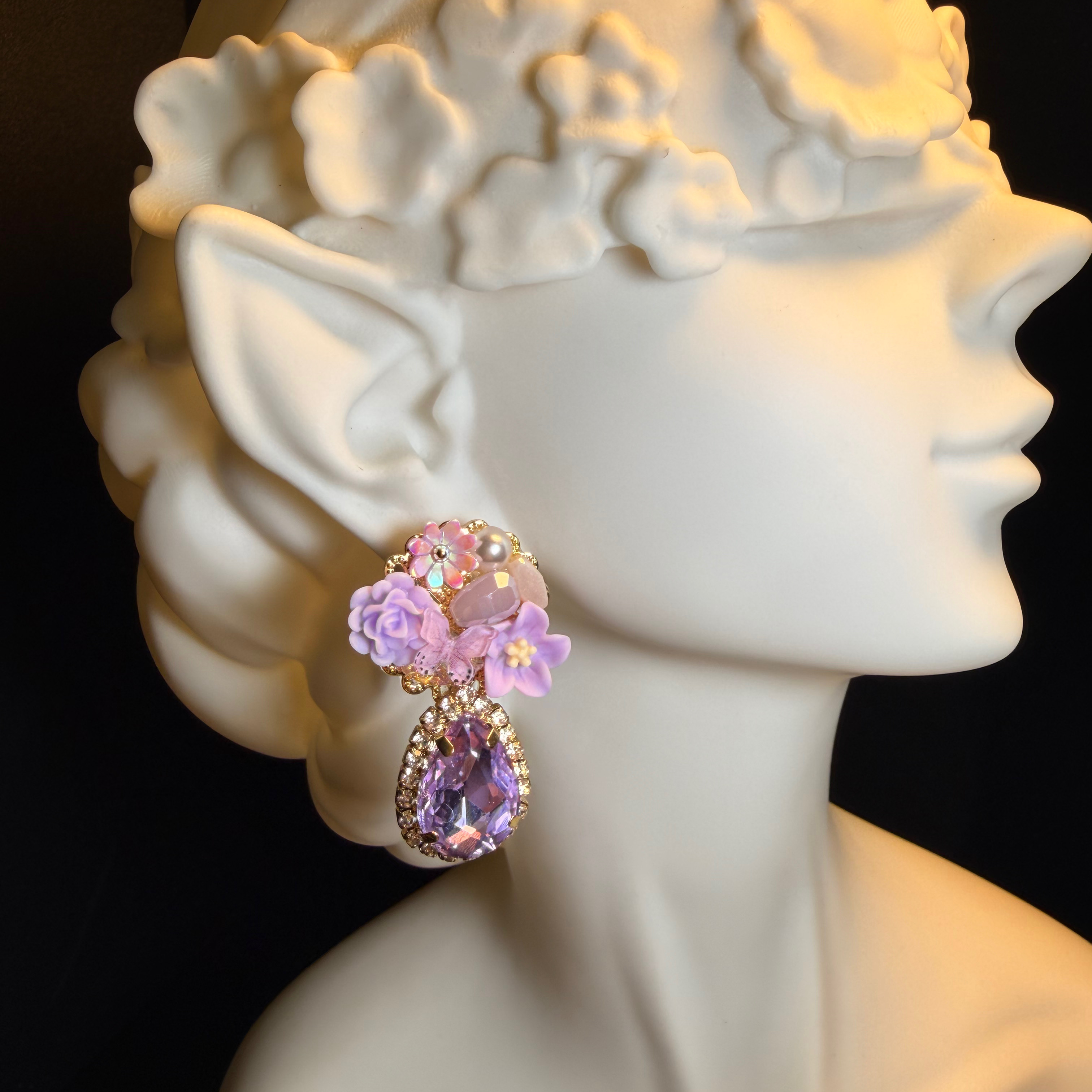 Floral Gem Earrings