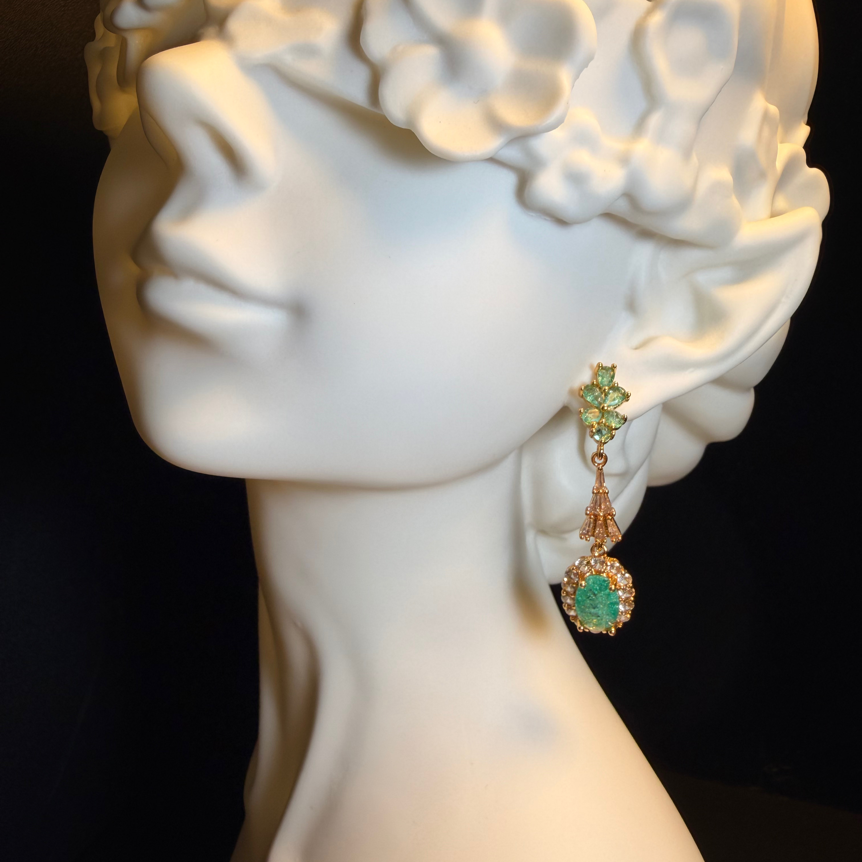 Emerald Drop Earrings