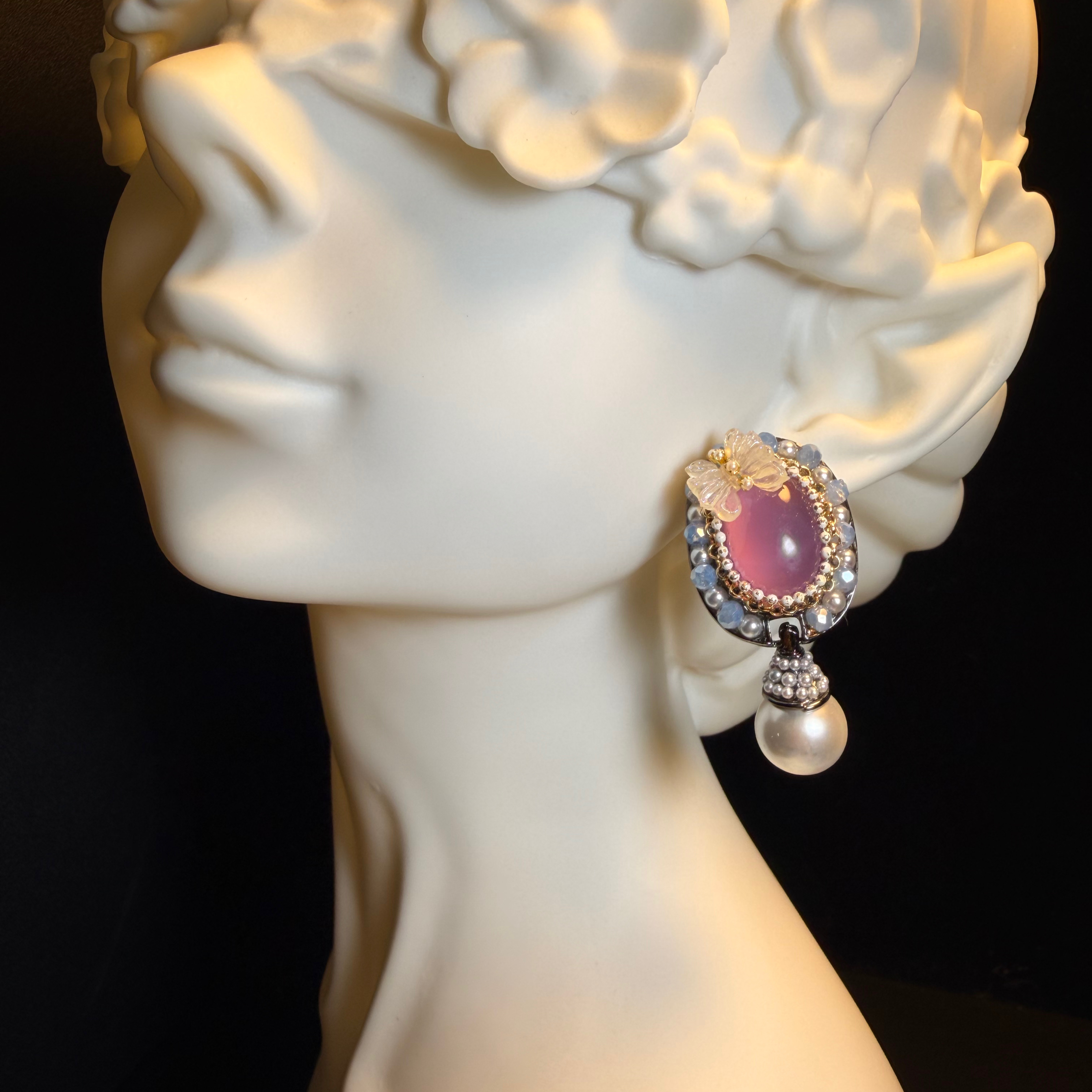Butterfly Pearl Earrings