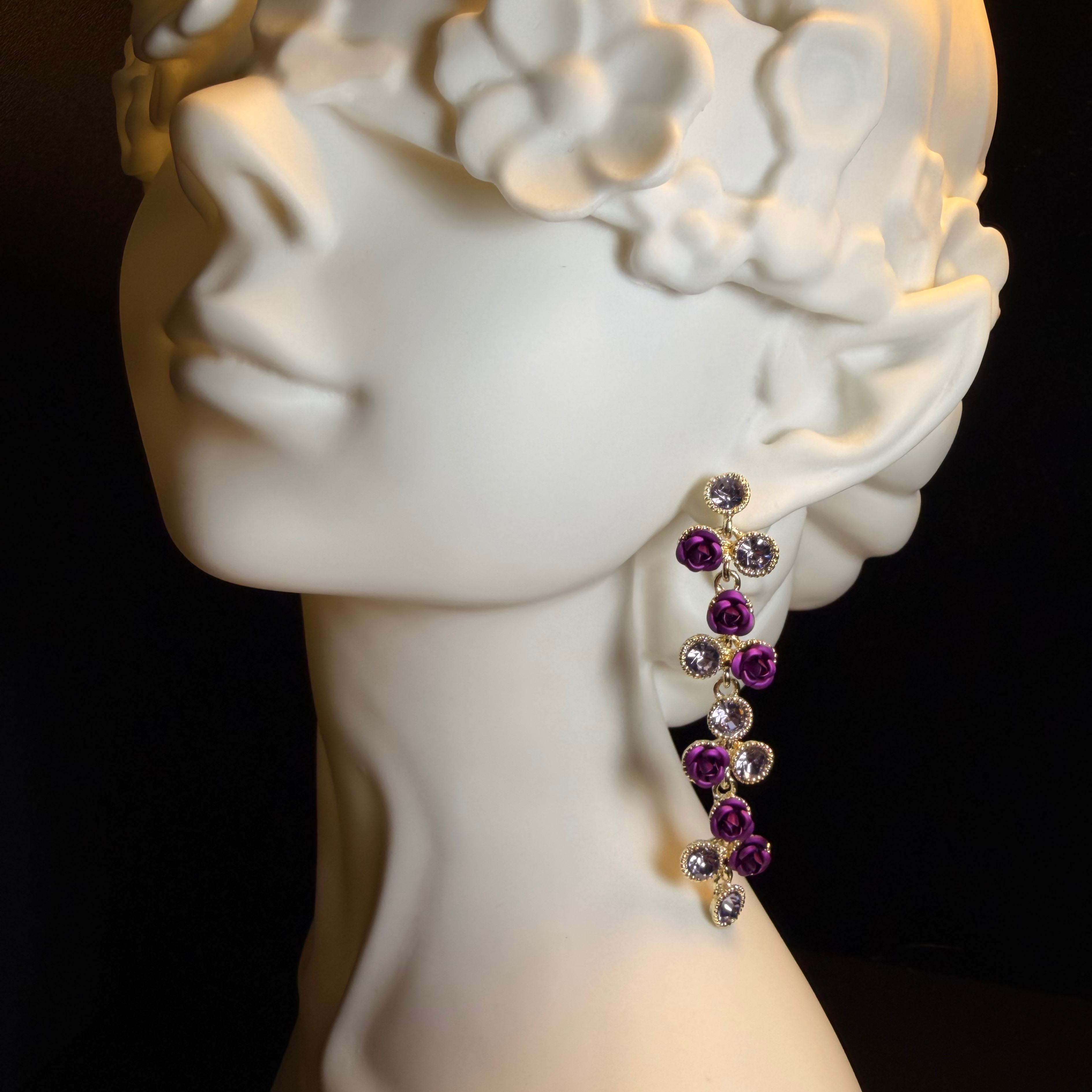 Violet Rose Earrings