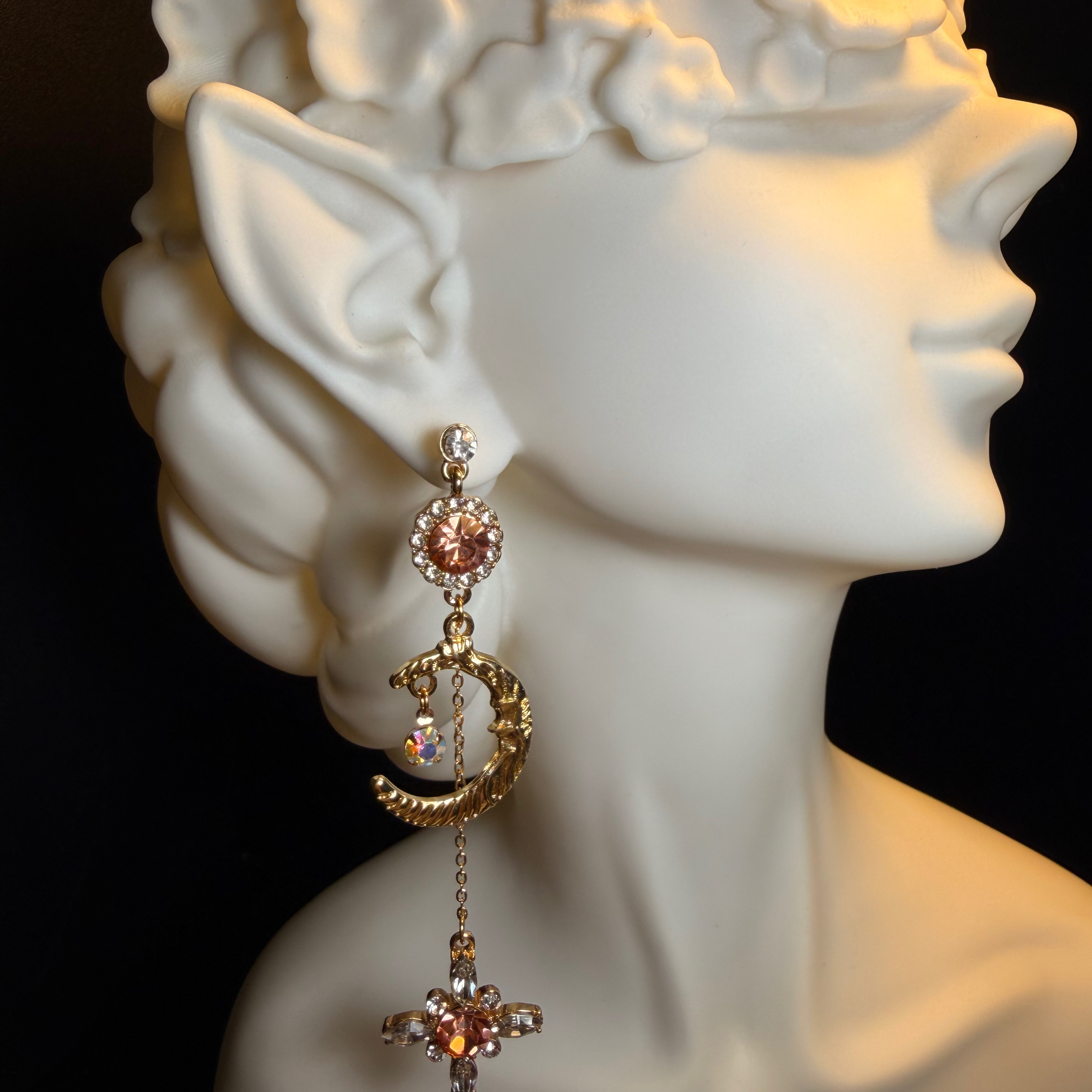 Emerald Petal Earrings