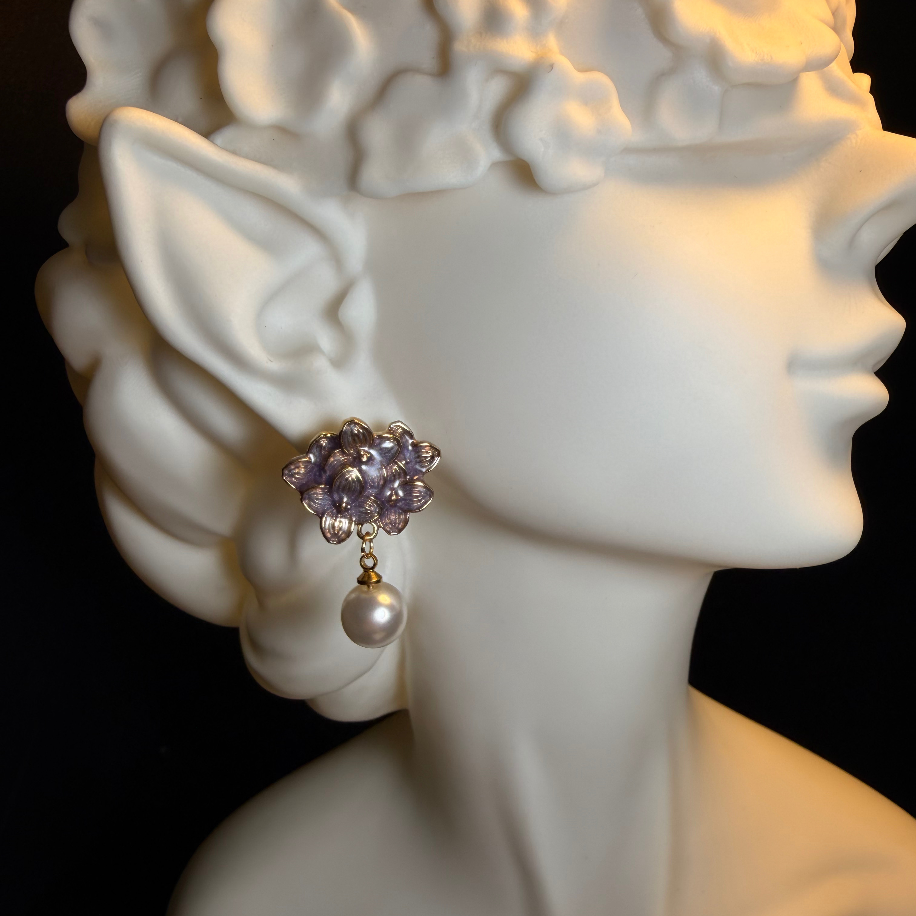 Floral Pearl Earrings