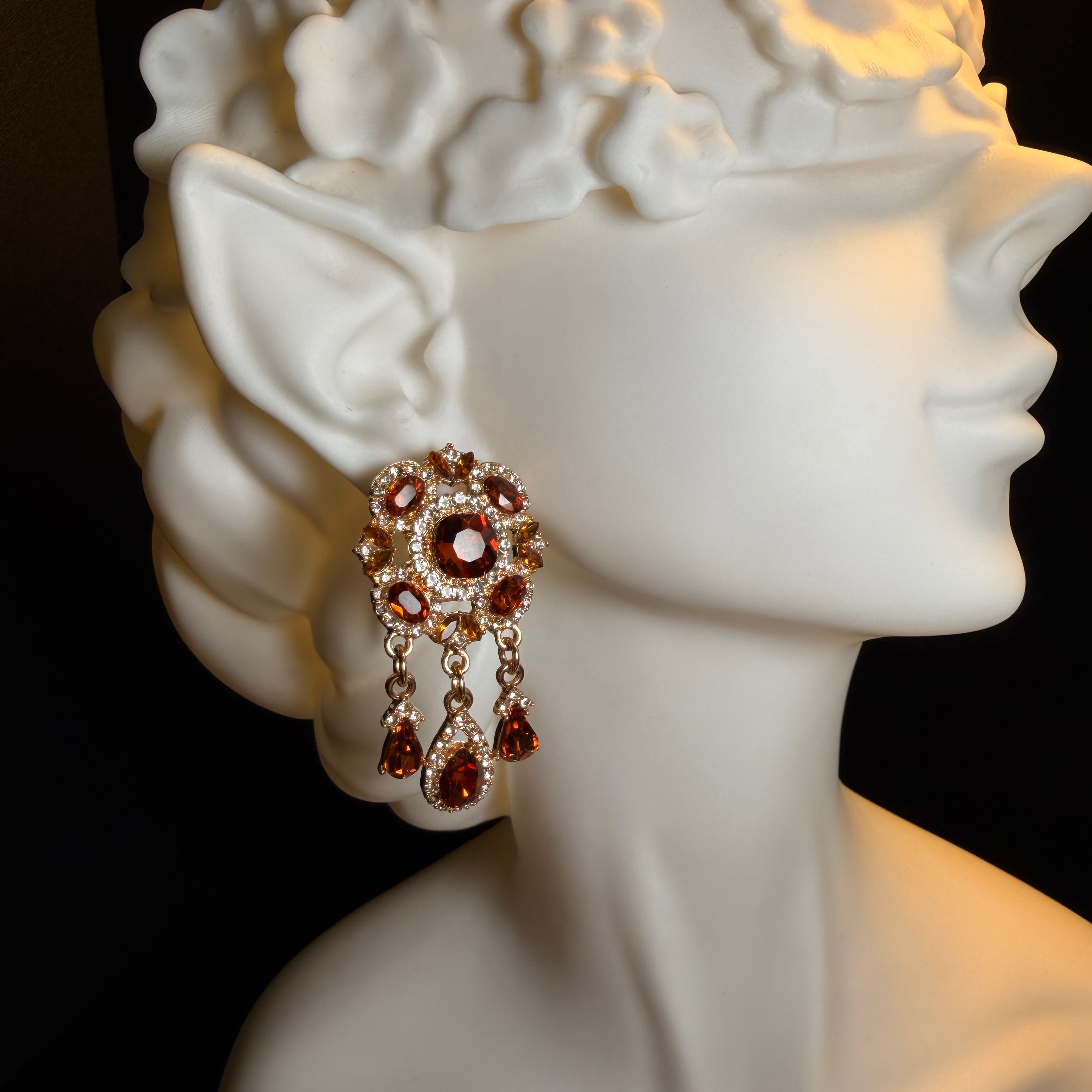 Vintage Amber Earrings