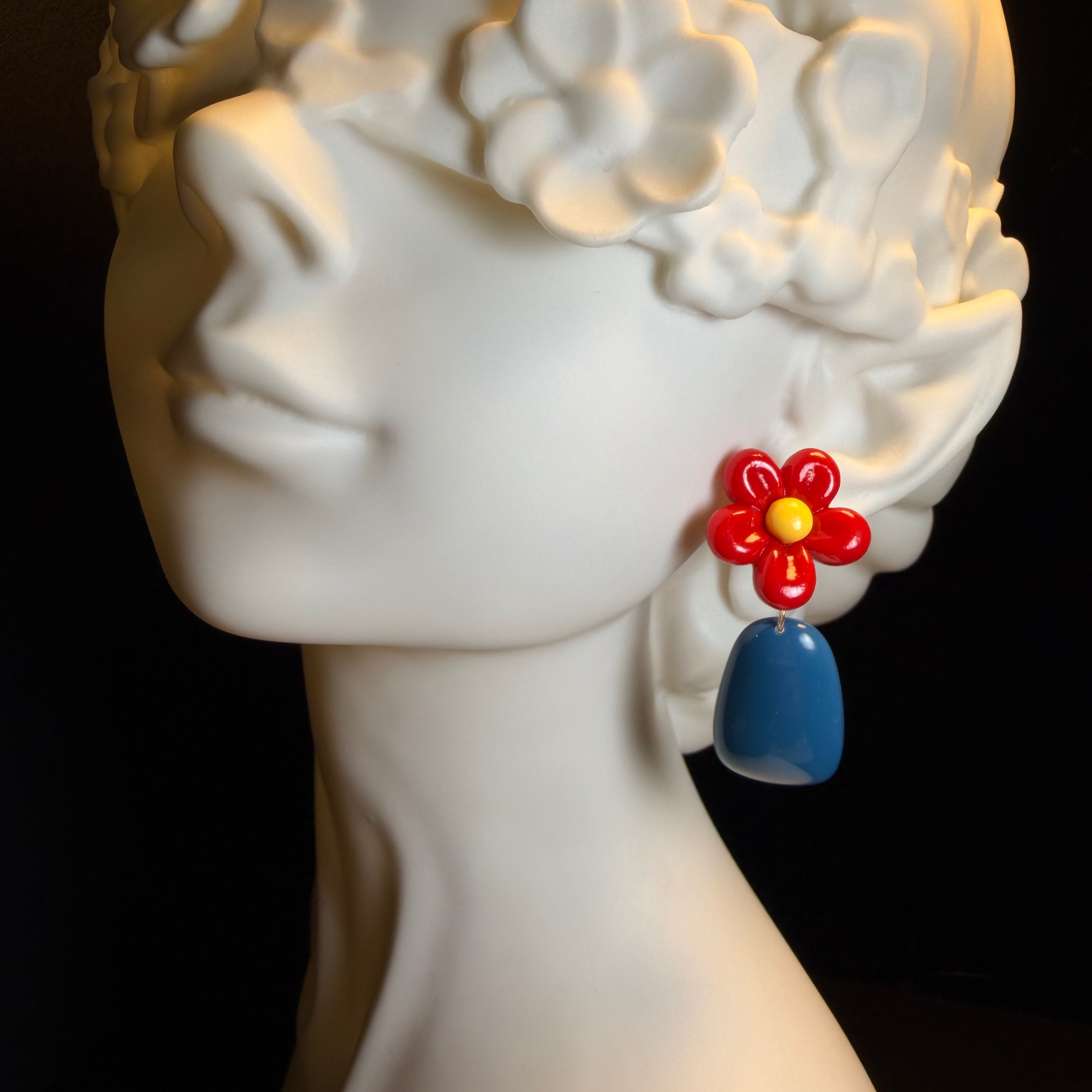 Poppy Blue Earrings