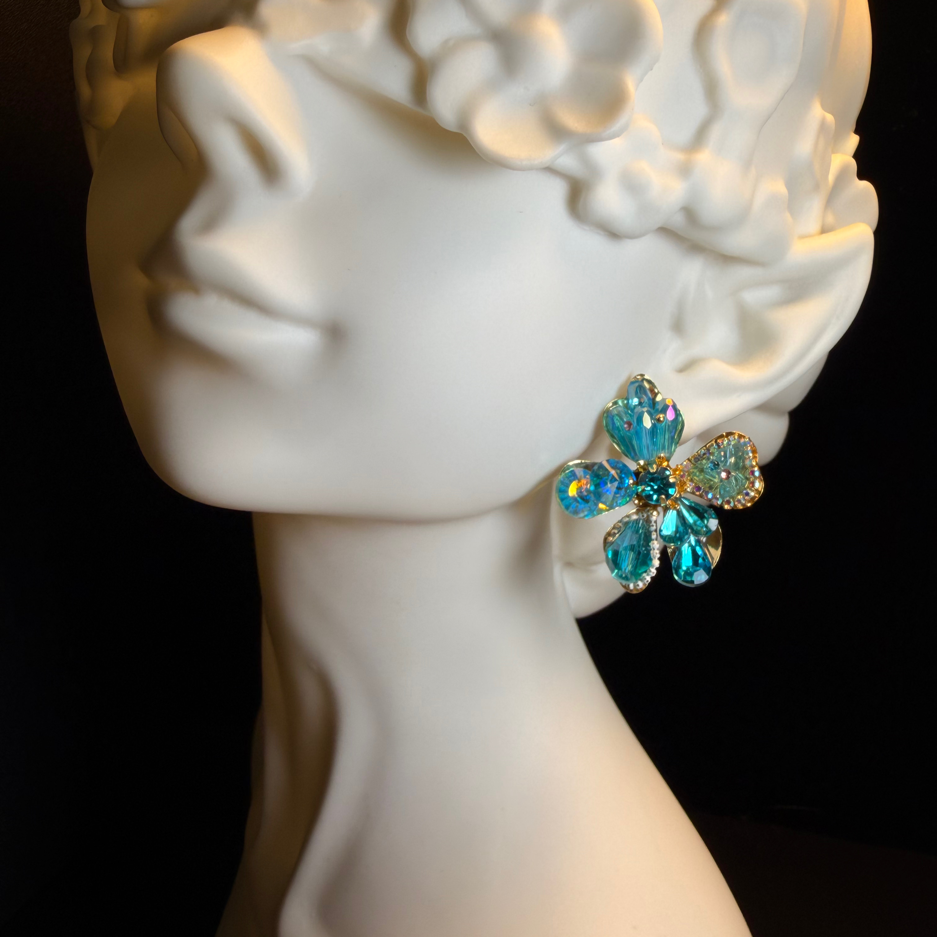 Blue Iris Earrings