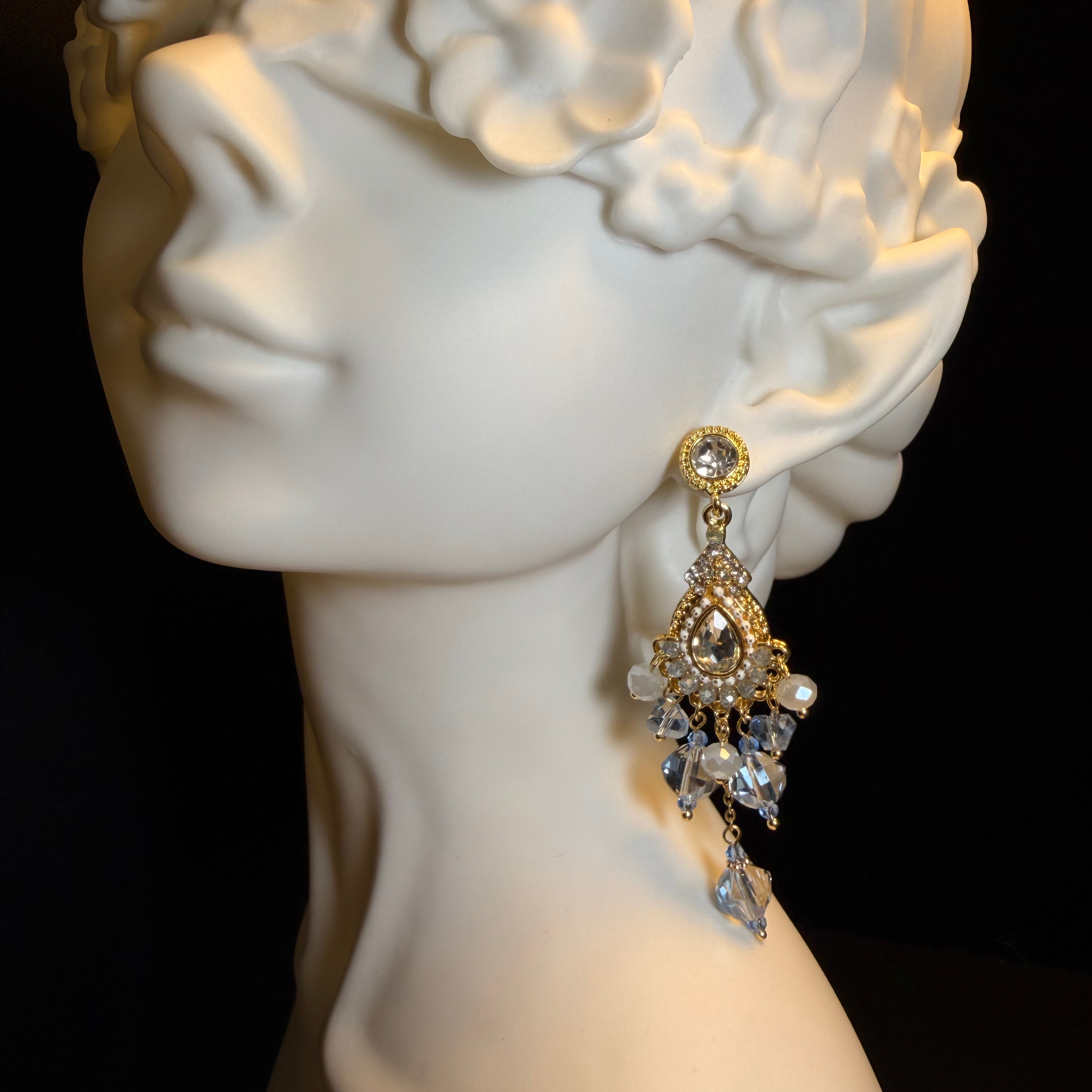 Crystal Tassel Earrings