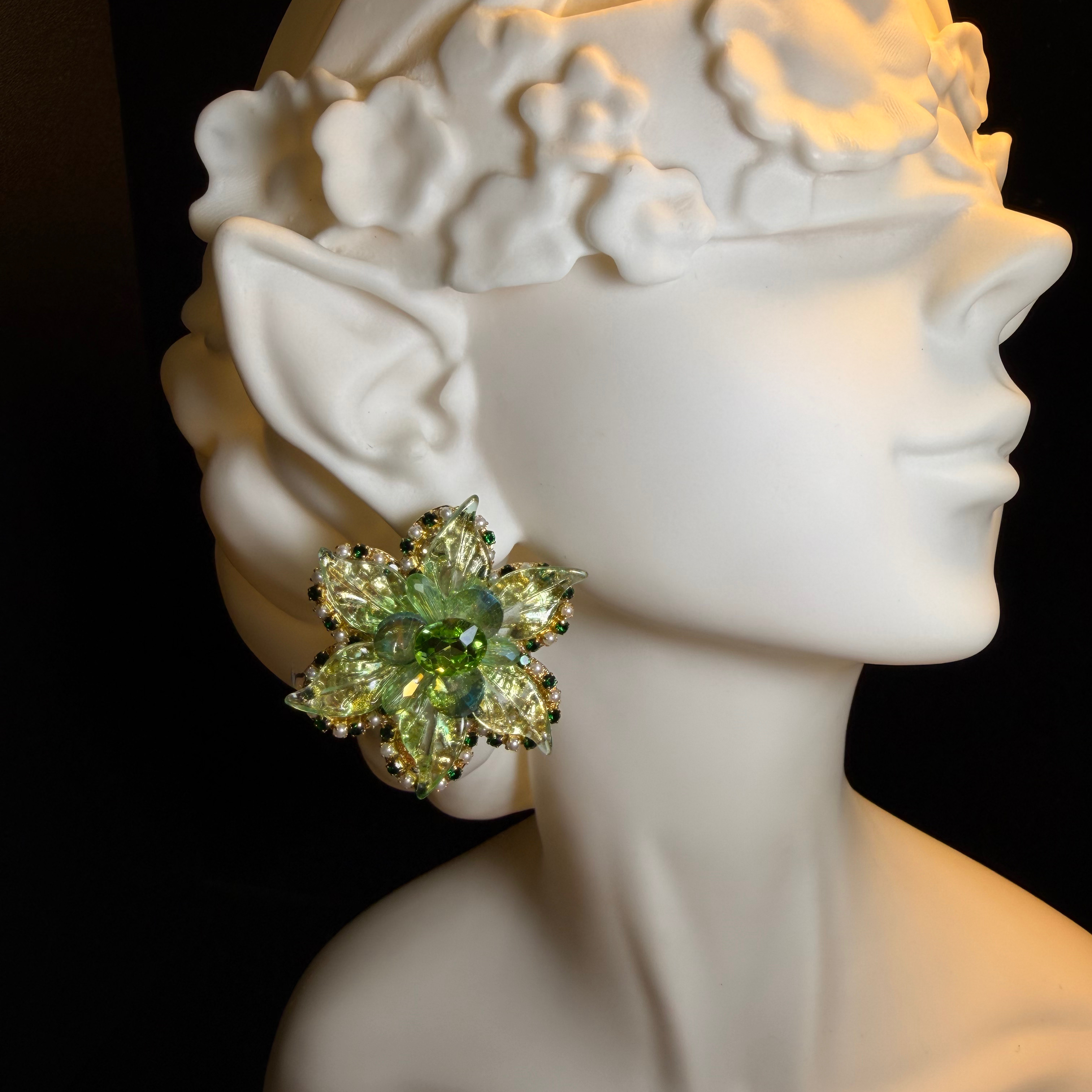 Verdant Petal Earrings