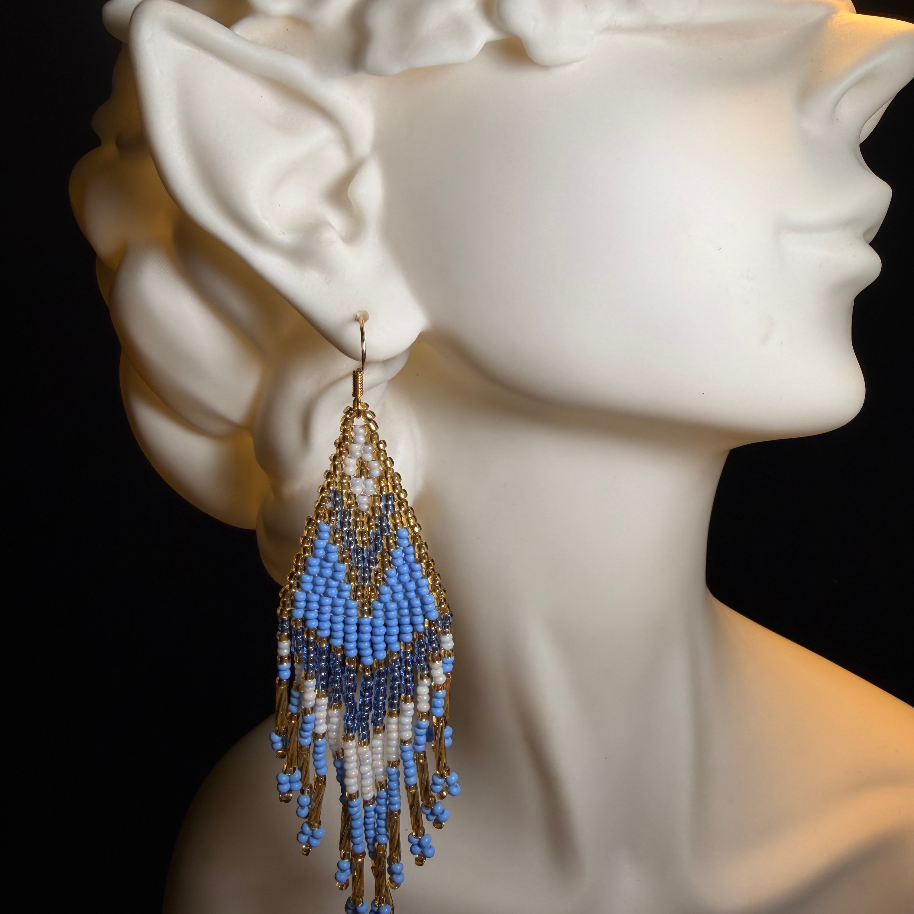 Sky Fringe Earrings