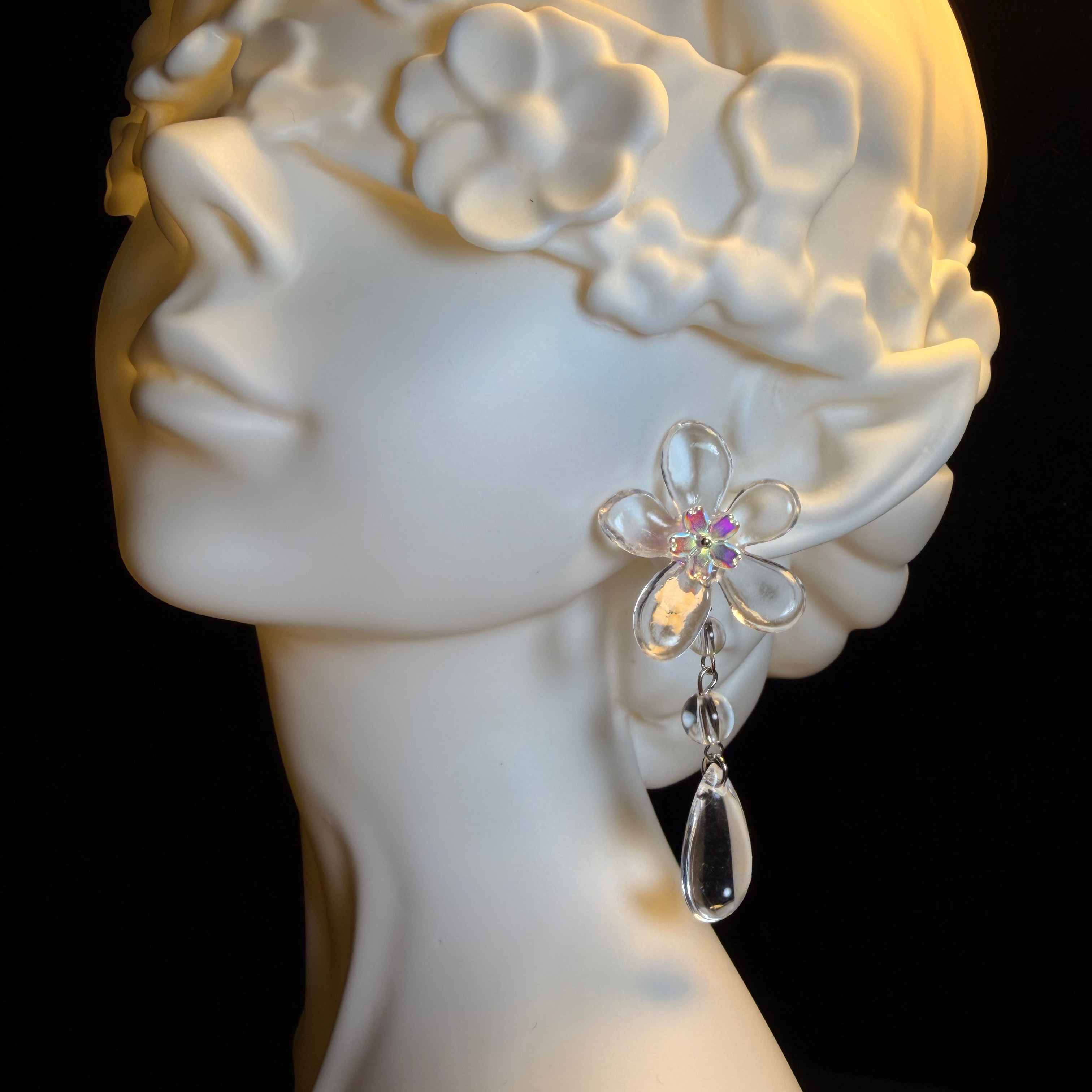 Icepetalfringe Earrings