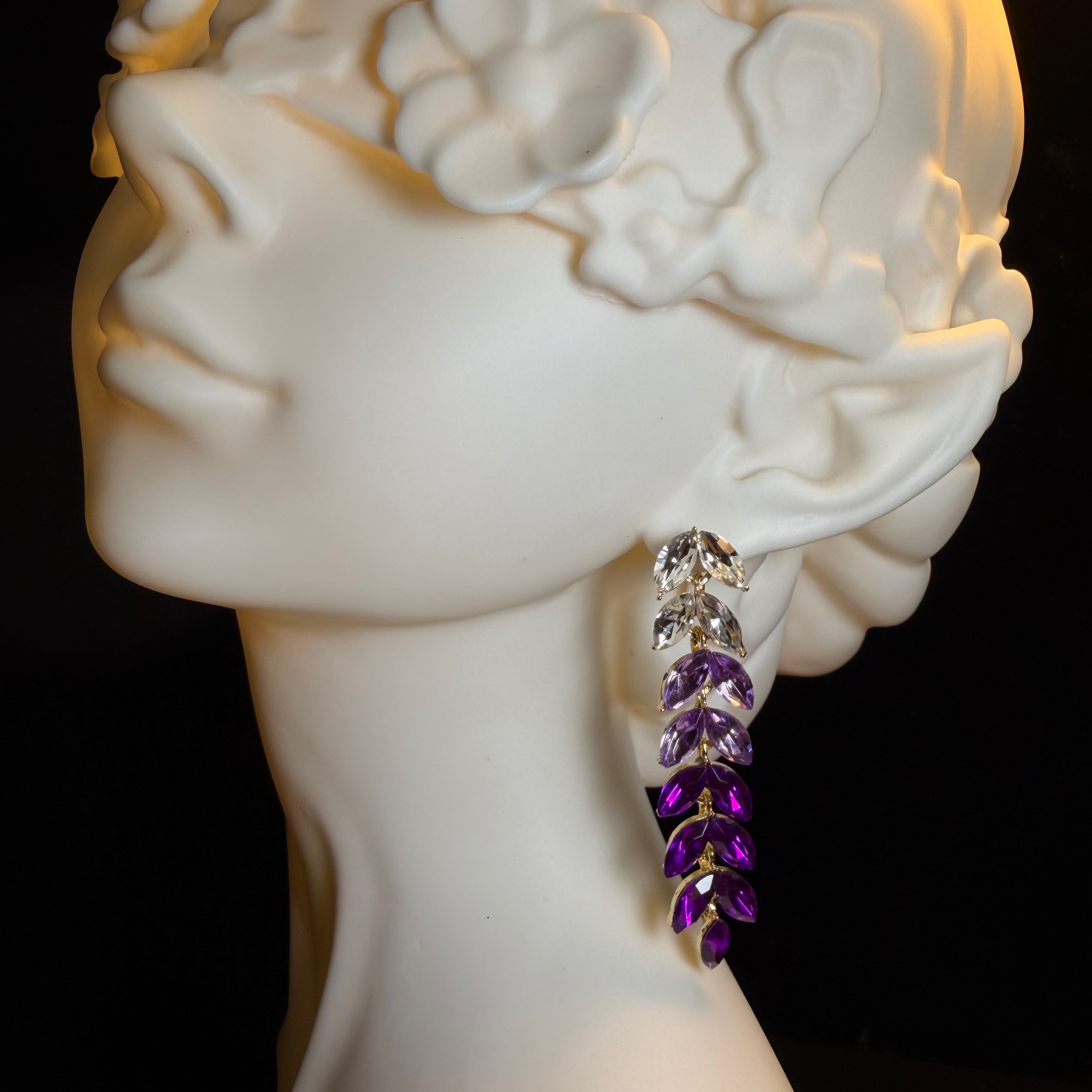 Violet Spire Earrings