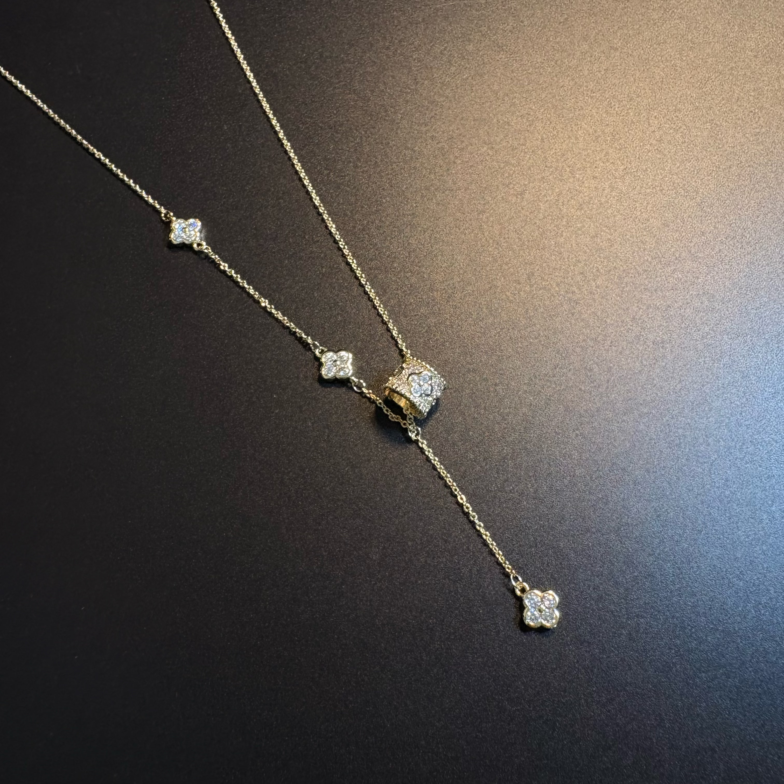 Clover Lariat Necklace