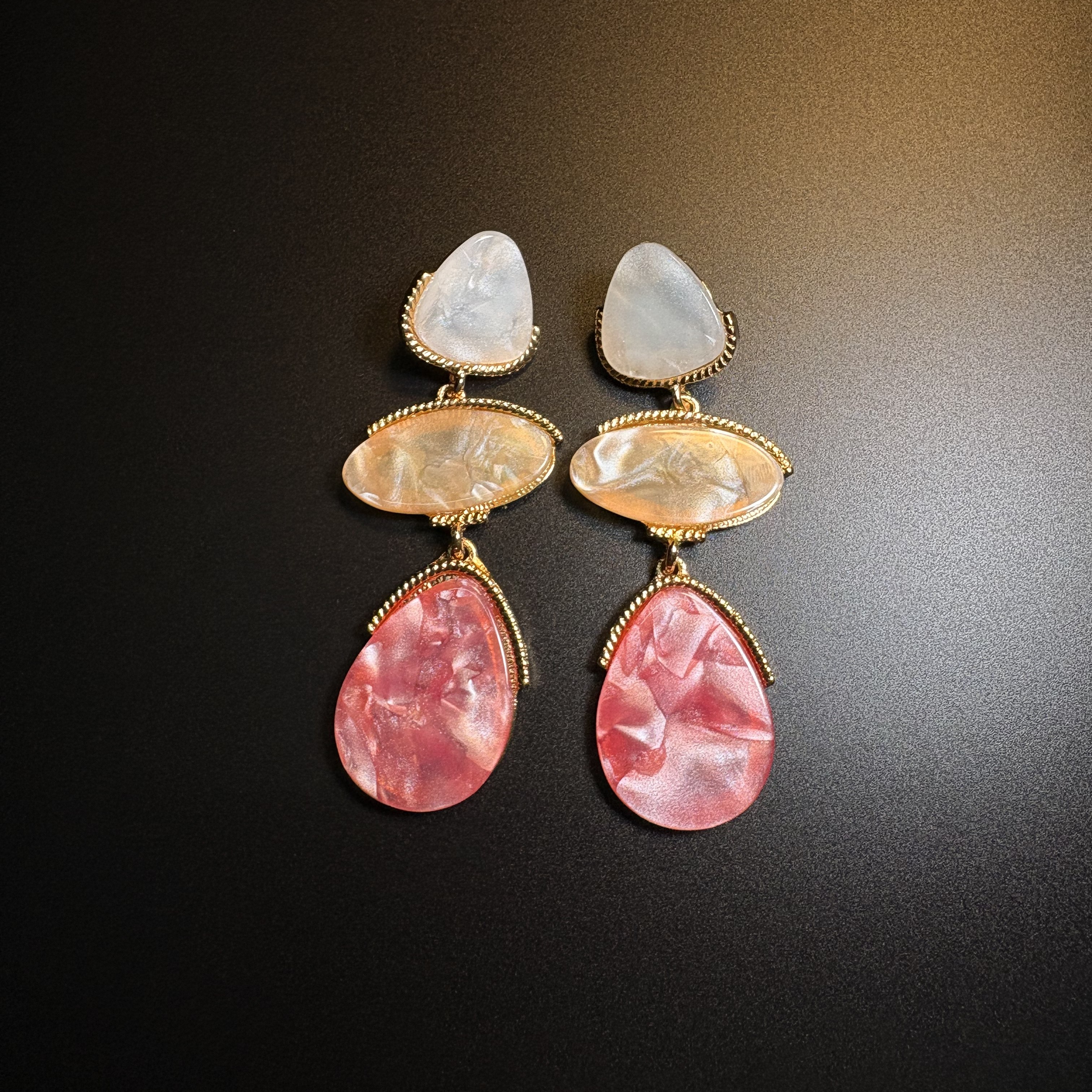 Rosy Shimmer Earrings