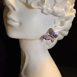 Purple Wings Earrings