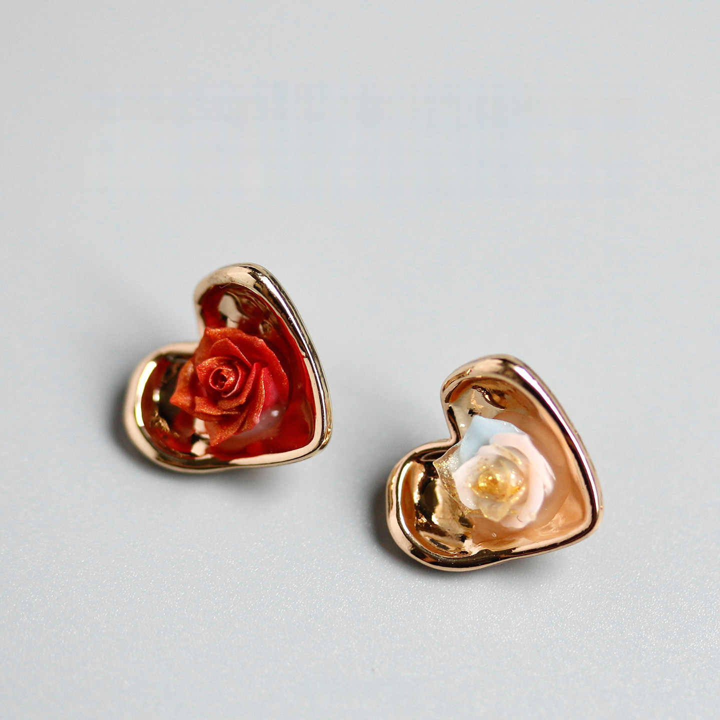 Rose Heart Button